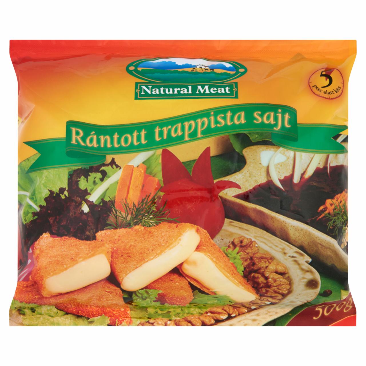 Képek - Natural Meat gyorsfagyasztott, elősütött, rántott trappista sajt 500 g