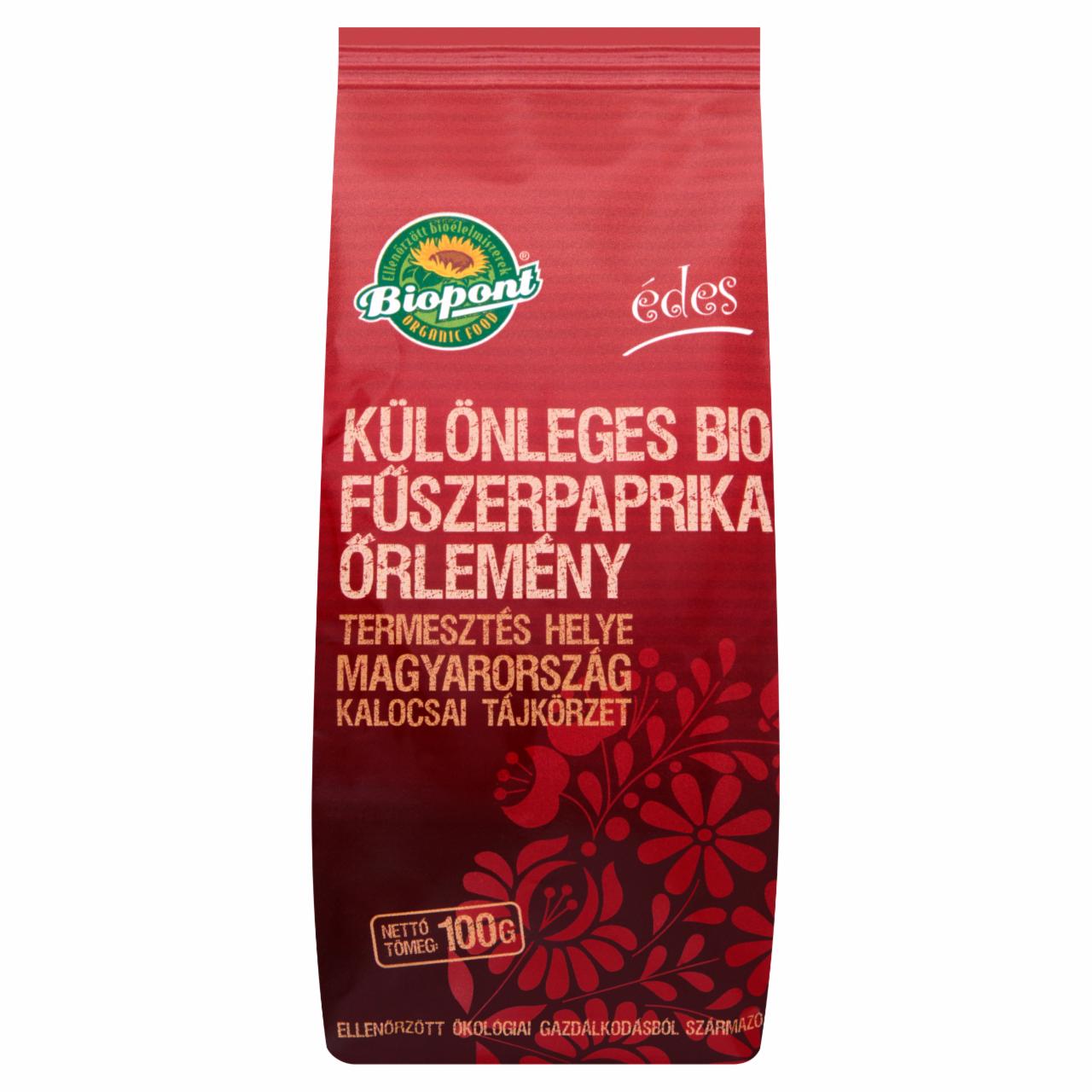 Képek - Biopont BIO édes különleges fűszerpaprika őrlemény 100 g