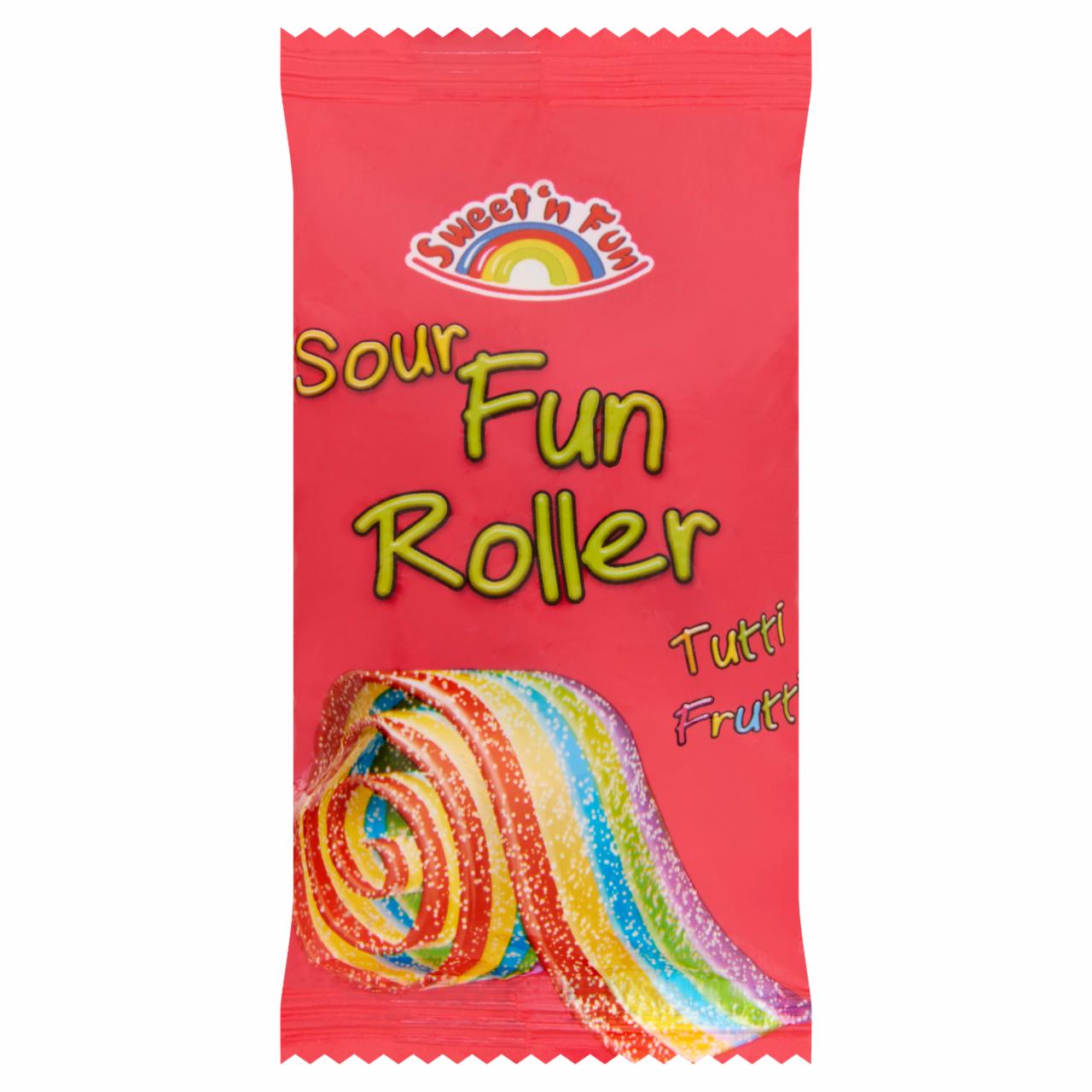 Képek - Sweet'n Fun Sour Fun Roller gyümölcs ízű savanyú gumicukor 20 g