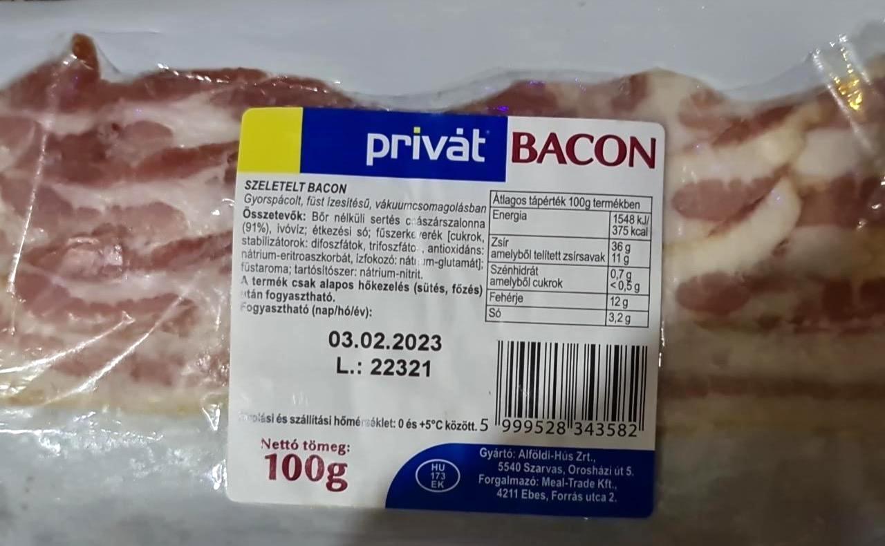 Képek - Bacon szeletelt Privát