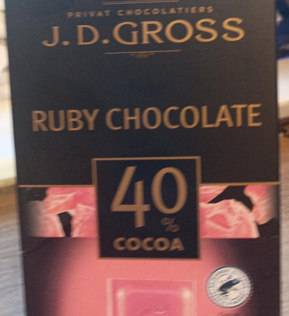 Képek - Ruby Chocolate 40% cocoa J.D.Gross