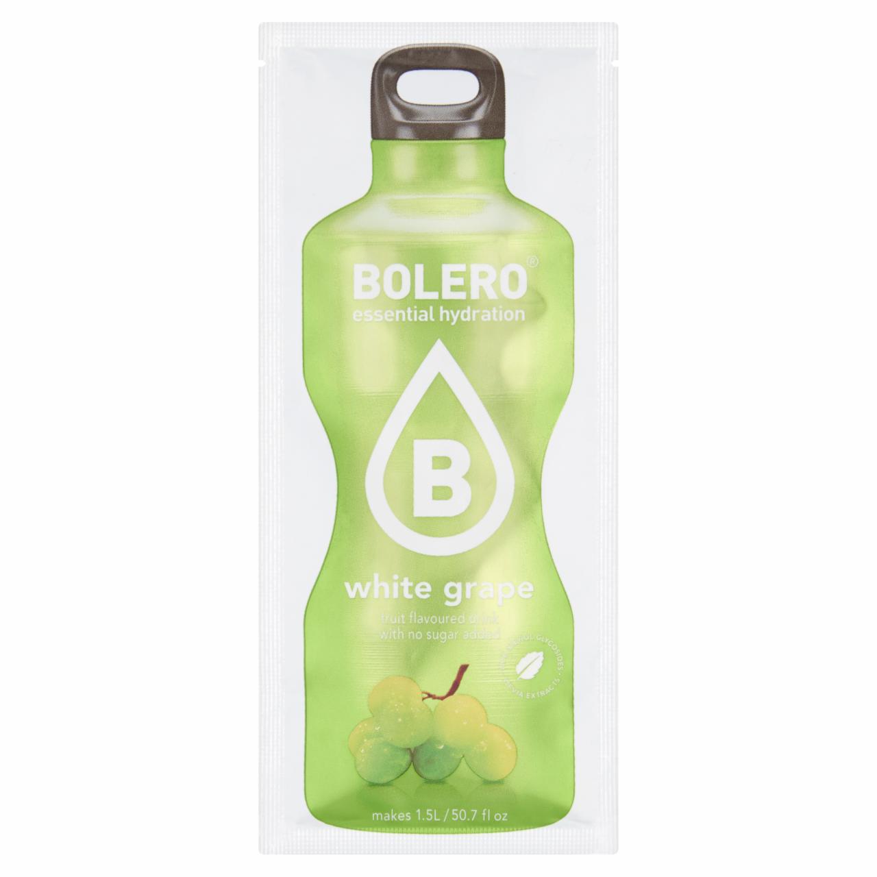 Képek - Bolero fehér szőlő ízesítésű italpor édesítőszerekkel 9 g