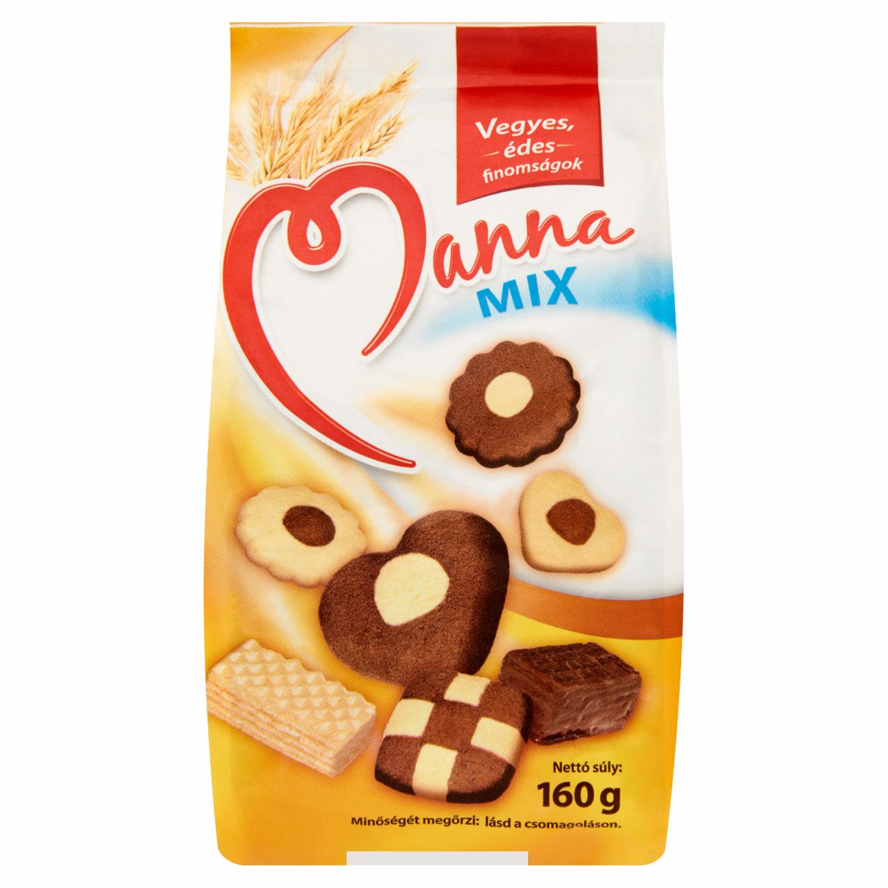 Képek - Manna Mix vegyes, édes teasütemény 160 g