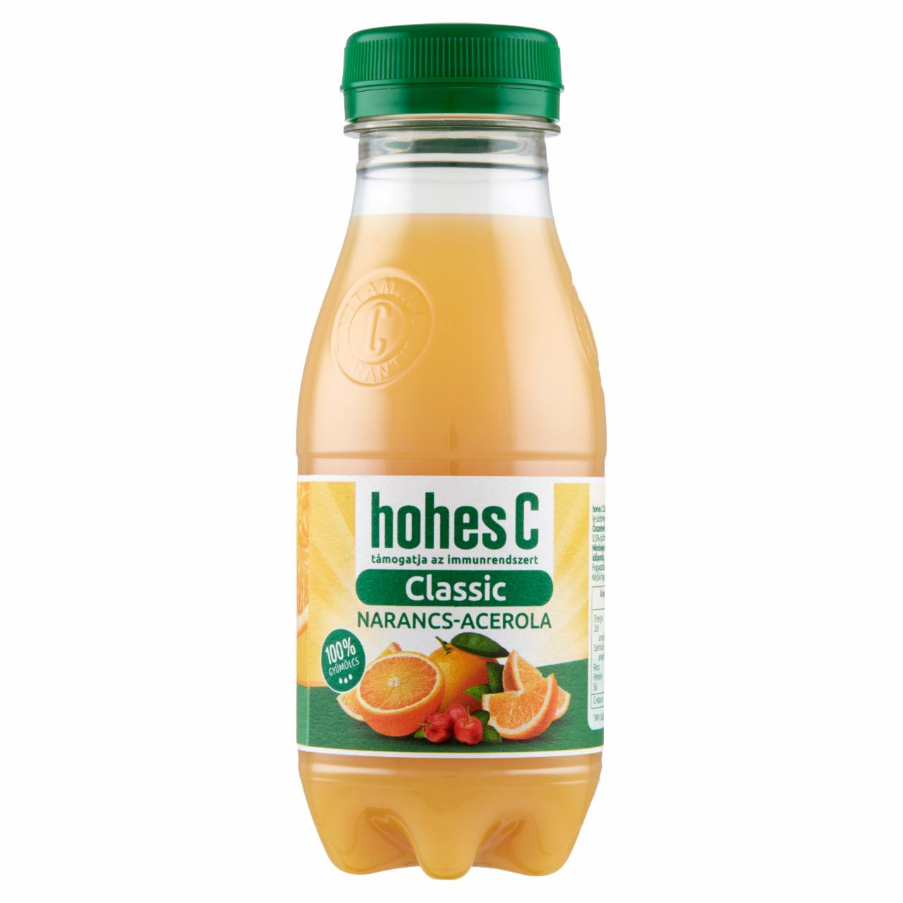 Képek - Hohes C Classic 100% narancs-acerola gyümölcslé 0,25 l