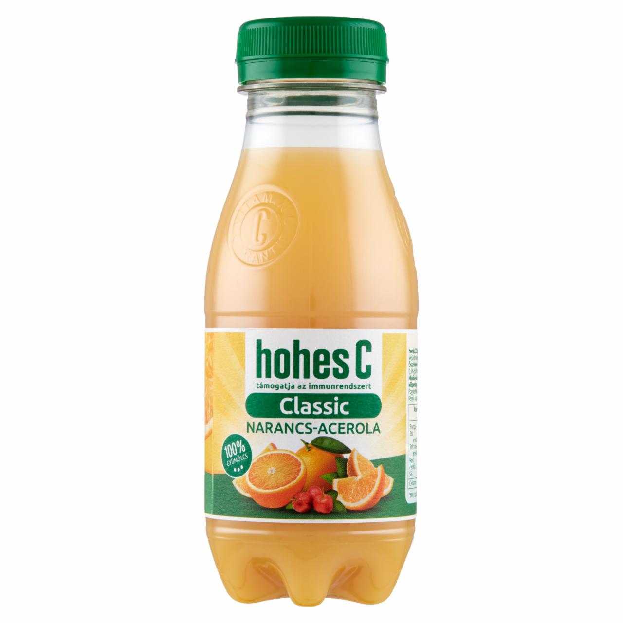 Képek - Hohes C Classic 100% narancs-acerola gyümölcslé 0,25 l