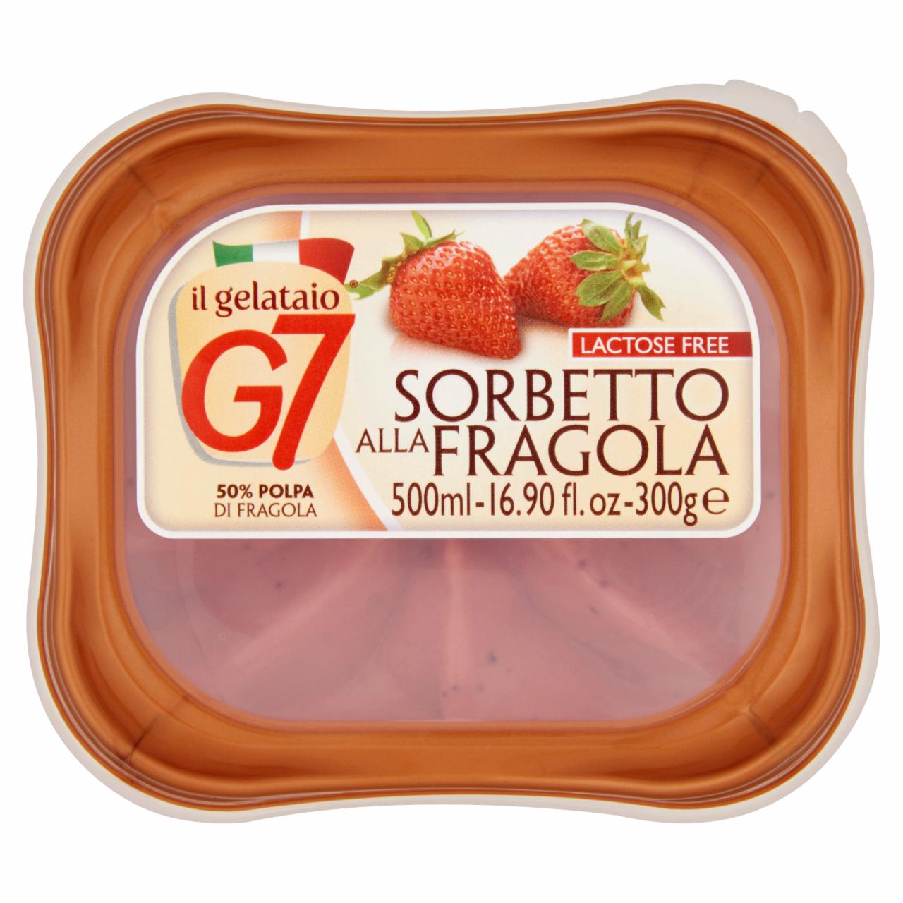 Képek - G7 Sorbetto Alla Fragola eper szorbé 500 ml