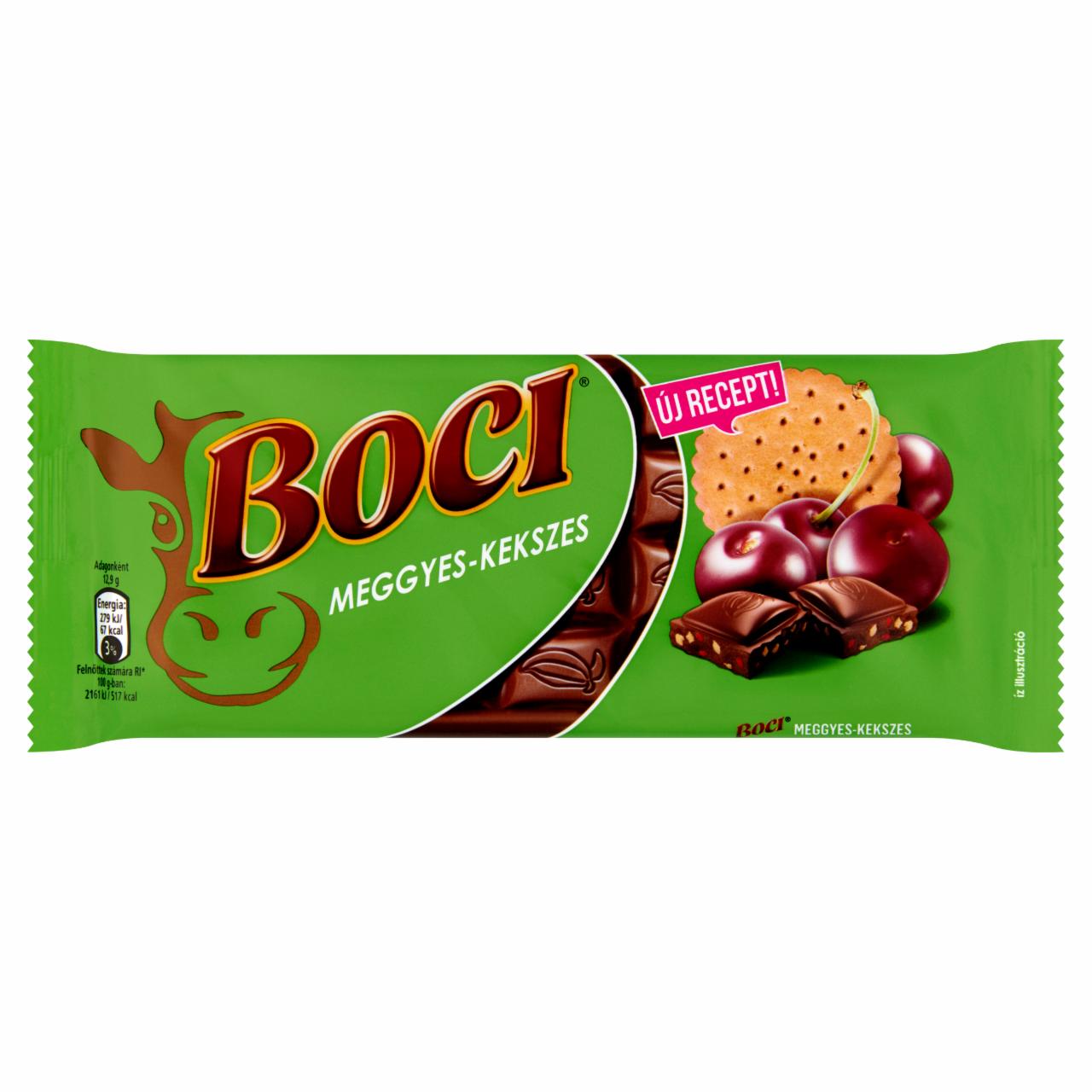 Képek - Boci meggyes-kekszes tejcsokoládé 90 g