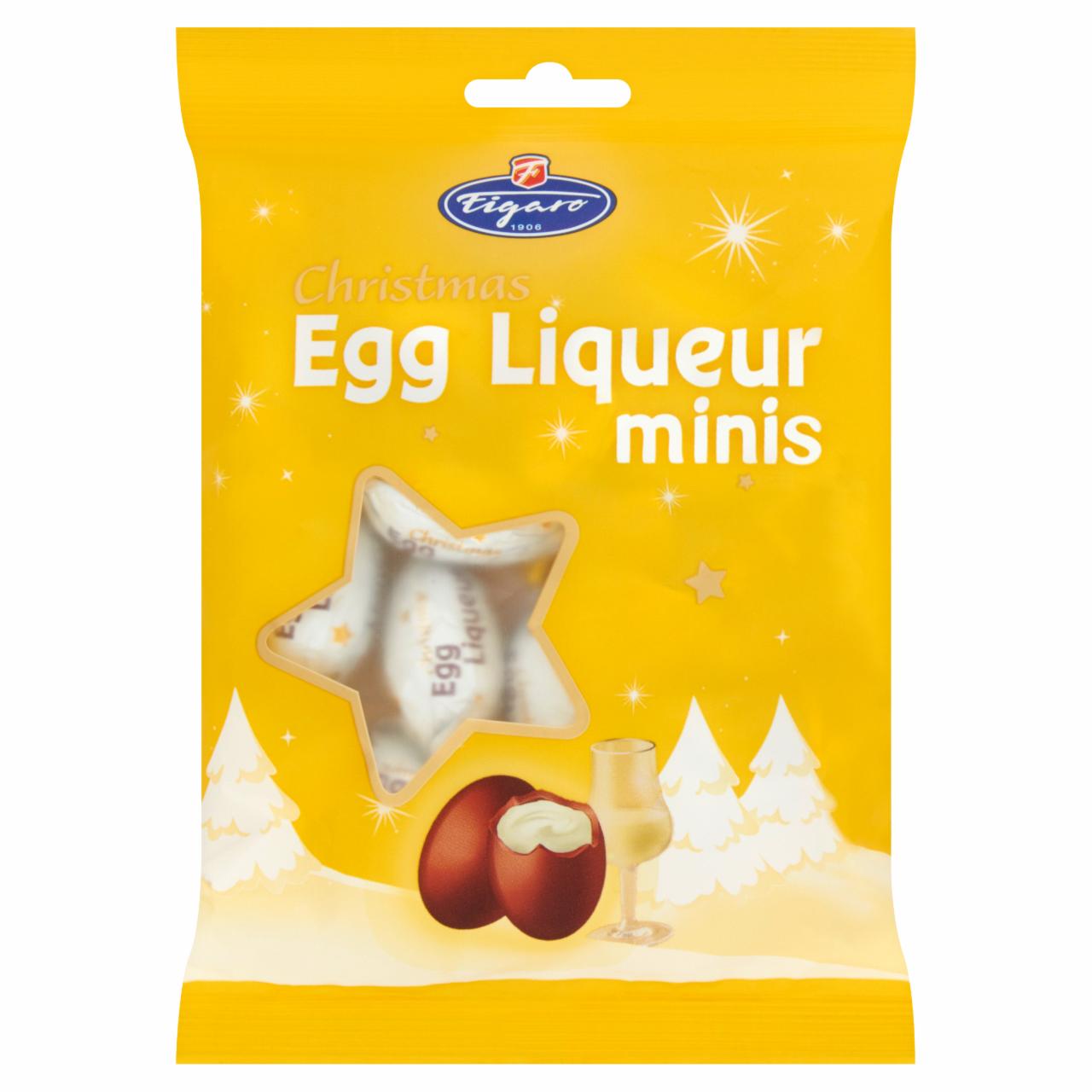 Képek - Figaro Egg Liqueur Minis tojáslikőr ízű krémmel töltött tejcsokoládé 110 g