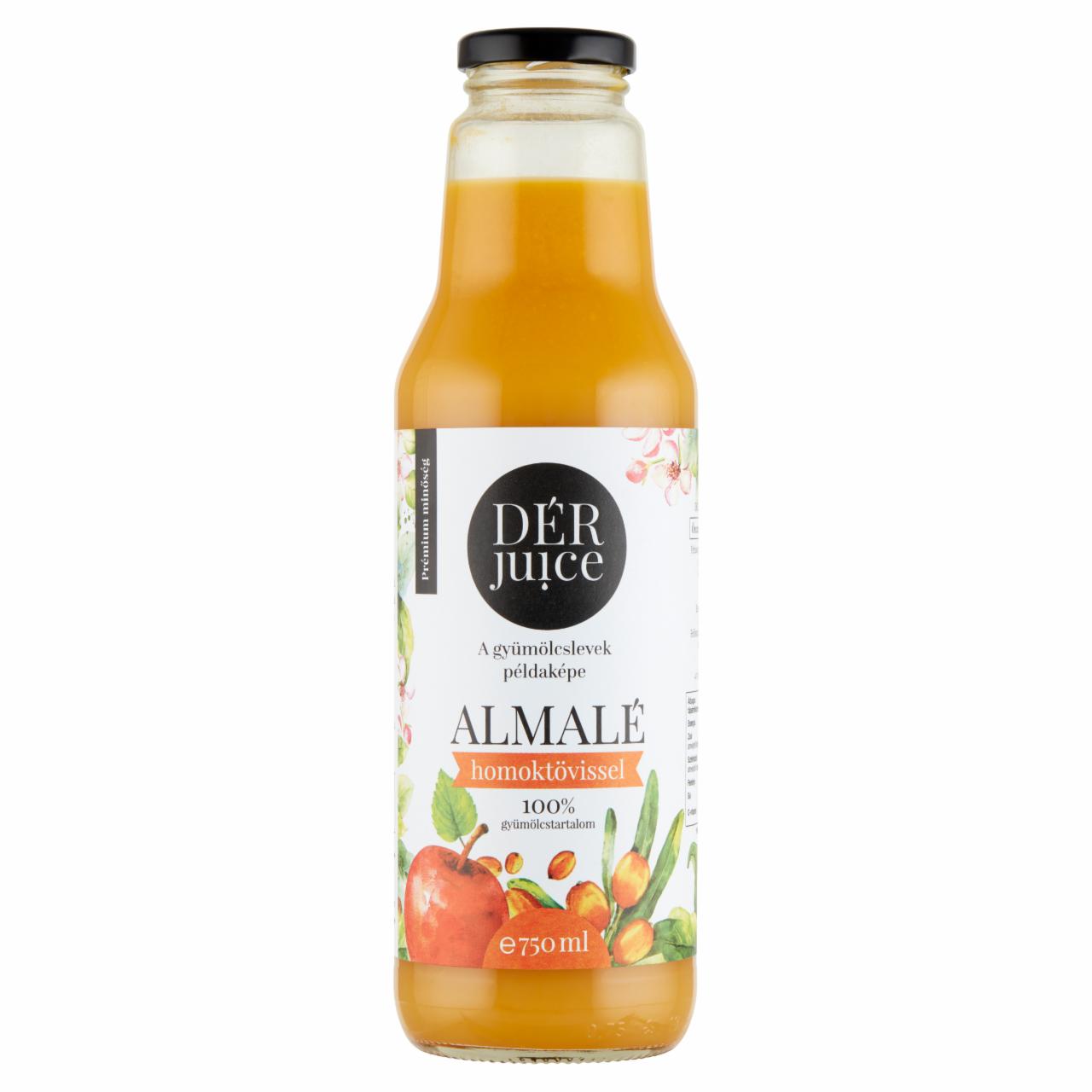 Képek - DÉR Juice 100% almalé homoktövissel 750 ml