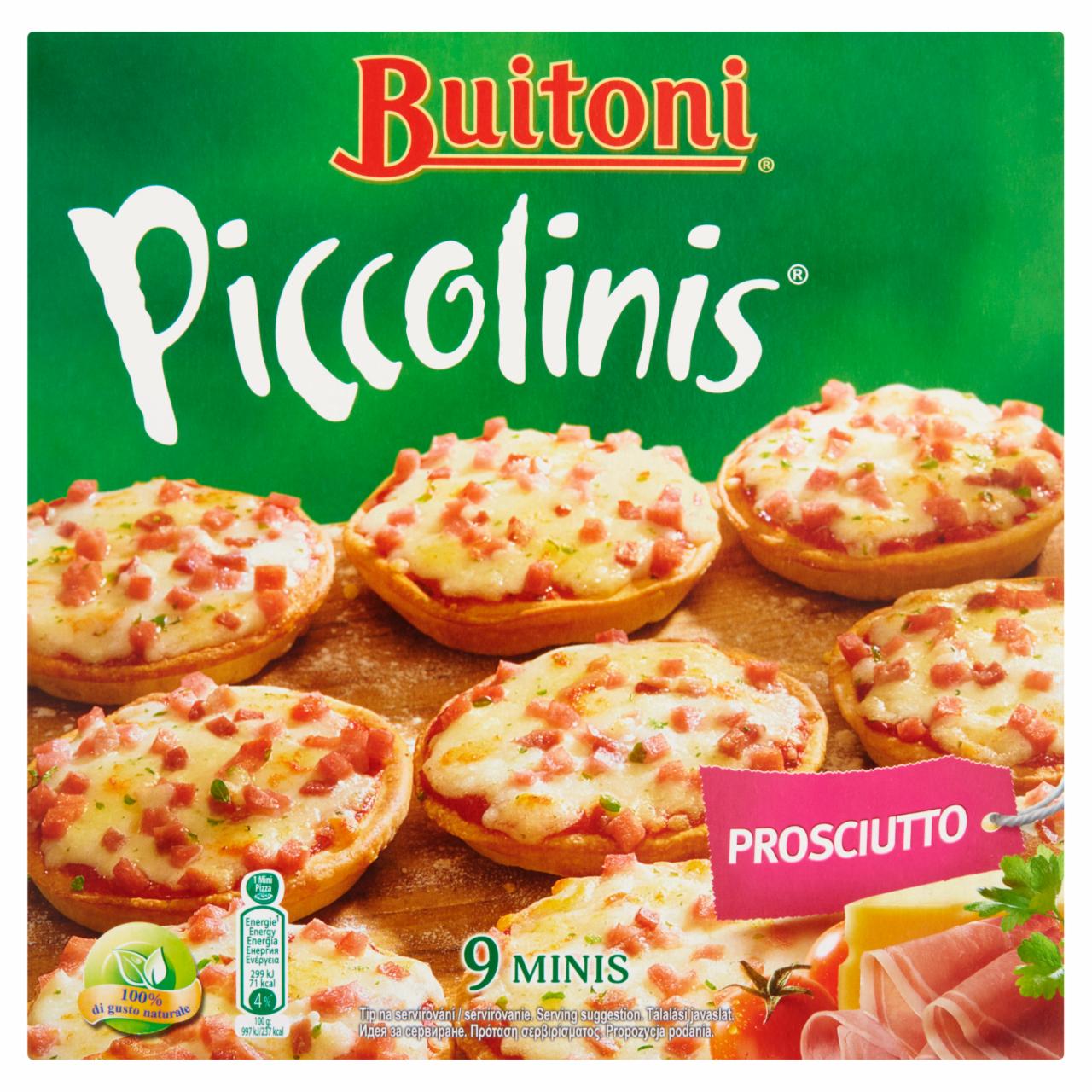 Képek - Buitoni Piccolinis Prosciutto gyorsfagyasztott mini pizza 9 db 270 g