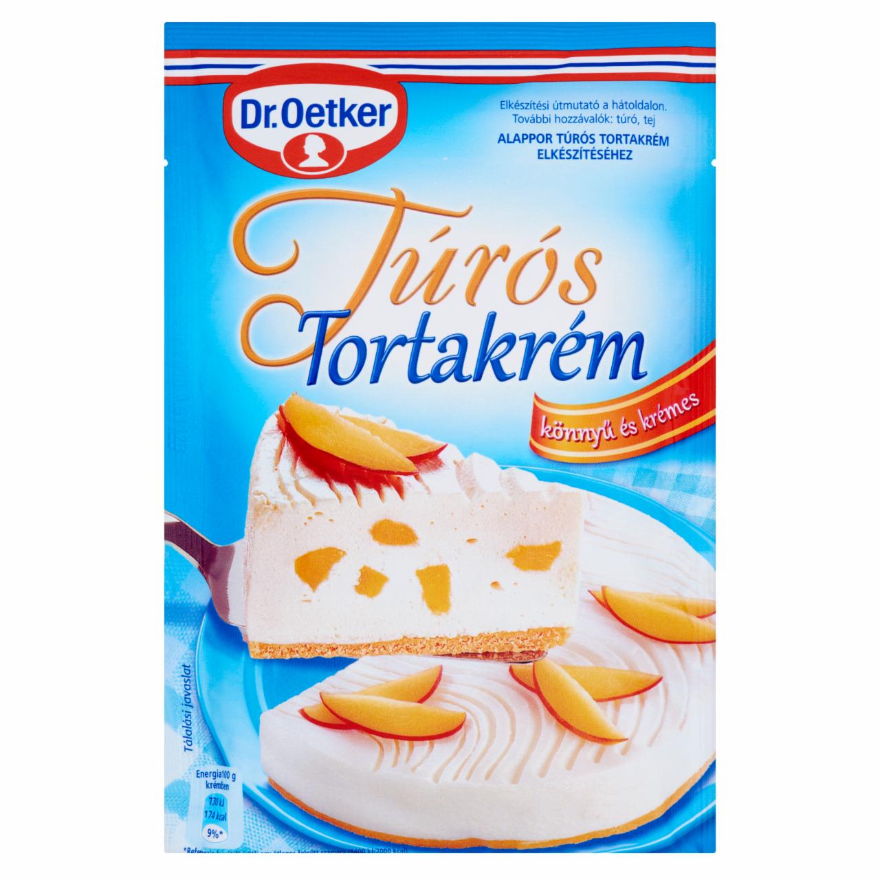 Képek - Dr. Oetker Túrós Tortakrém alappor 160 g