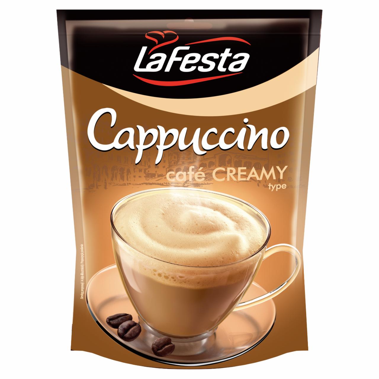 Képek - La Festa Cappuccino tejszín ízű instant kávéitalpor 100 g