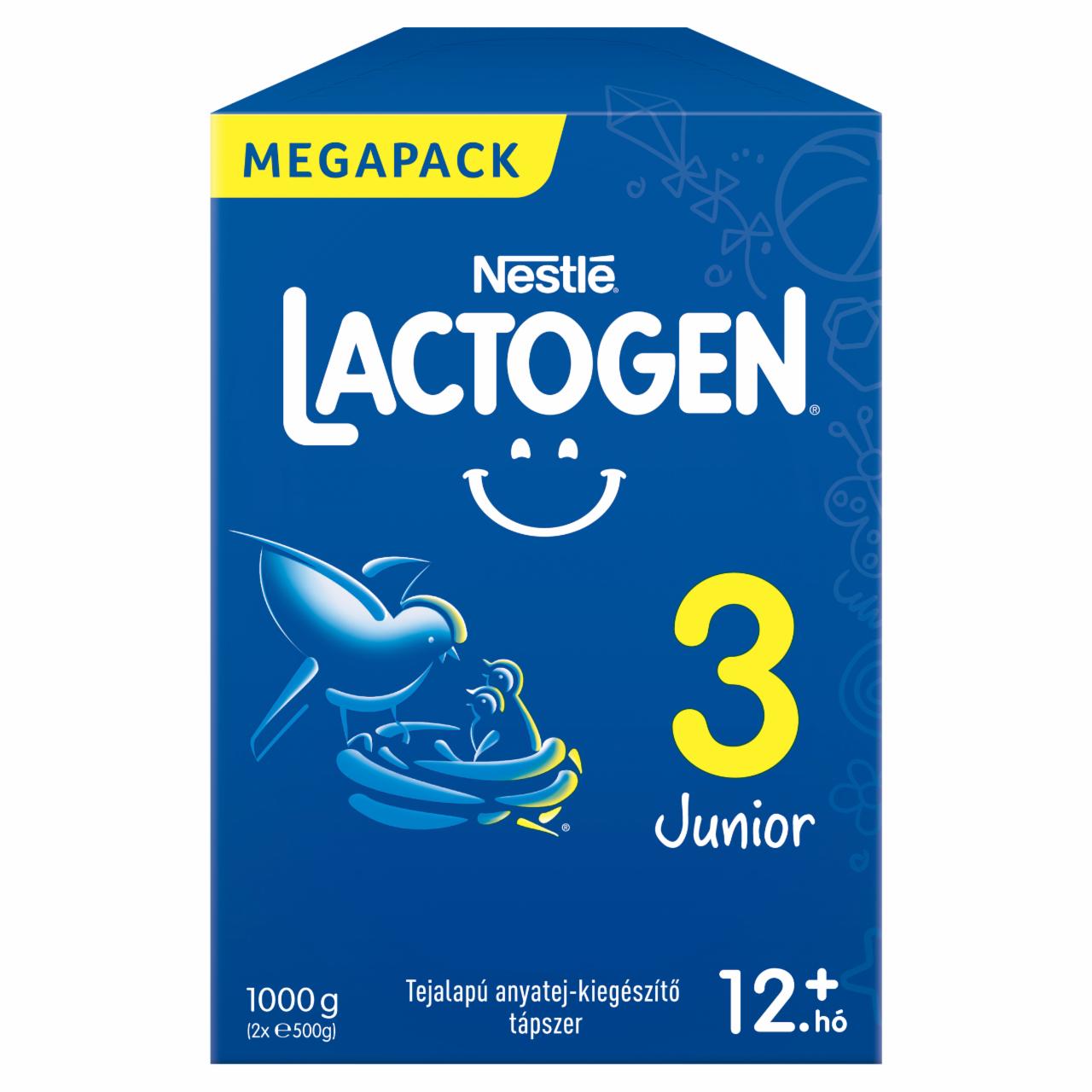 Képek - Lactogen 3 Junior tejalapú anyatej-kiegészítő tápszer 12.+ hó 2 x 500 g (1000 g)