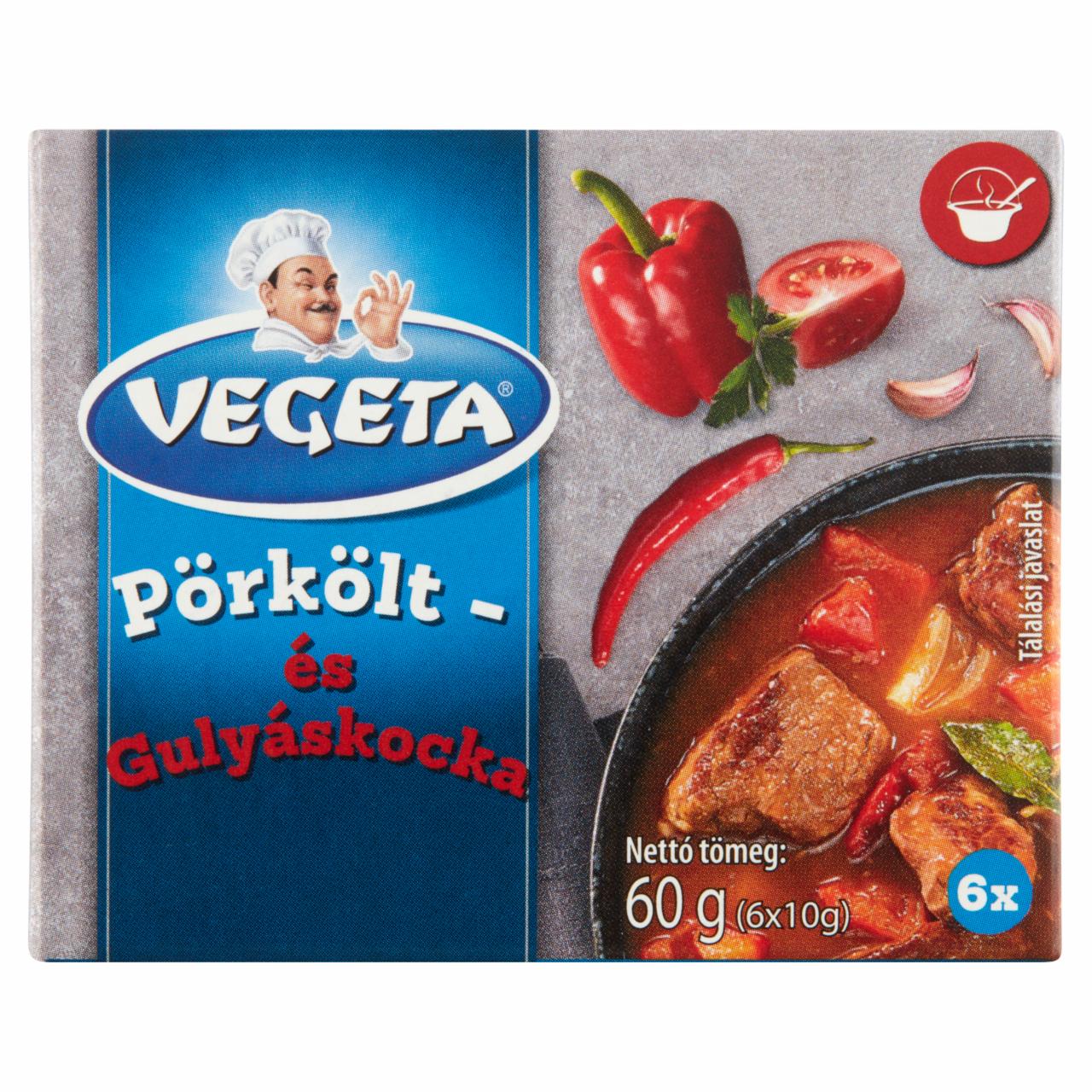 Képek - Vegeta pörkölt- és gulyáskocka 6 x 10 g (60 g)