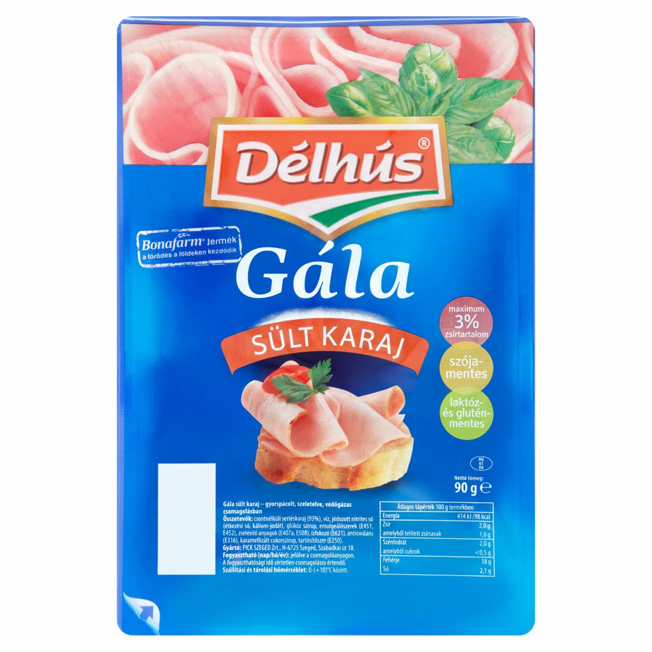 Képek - DÉLHÚS Gála sült karaj szeletelt 90 g