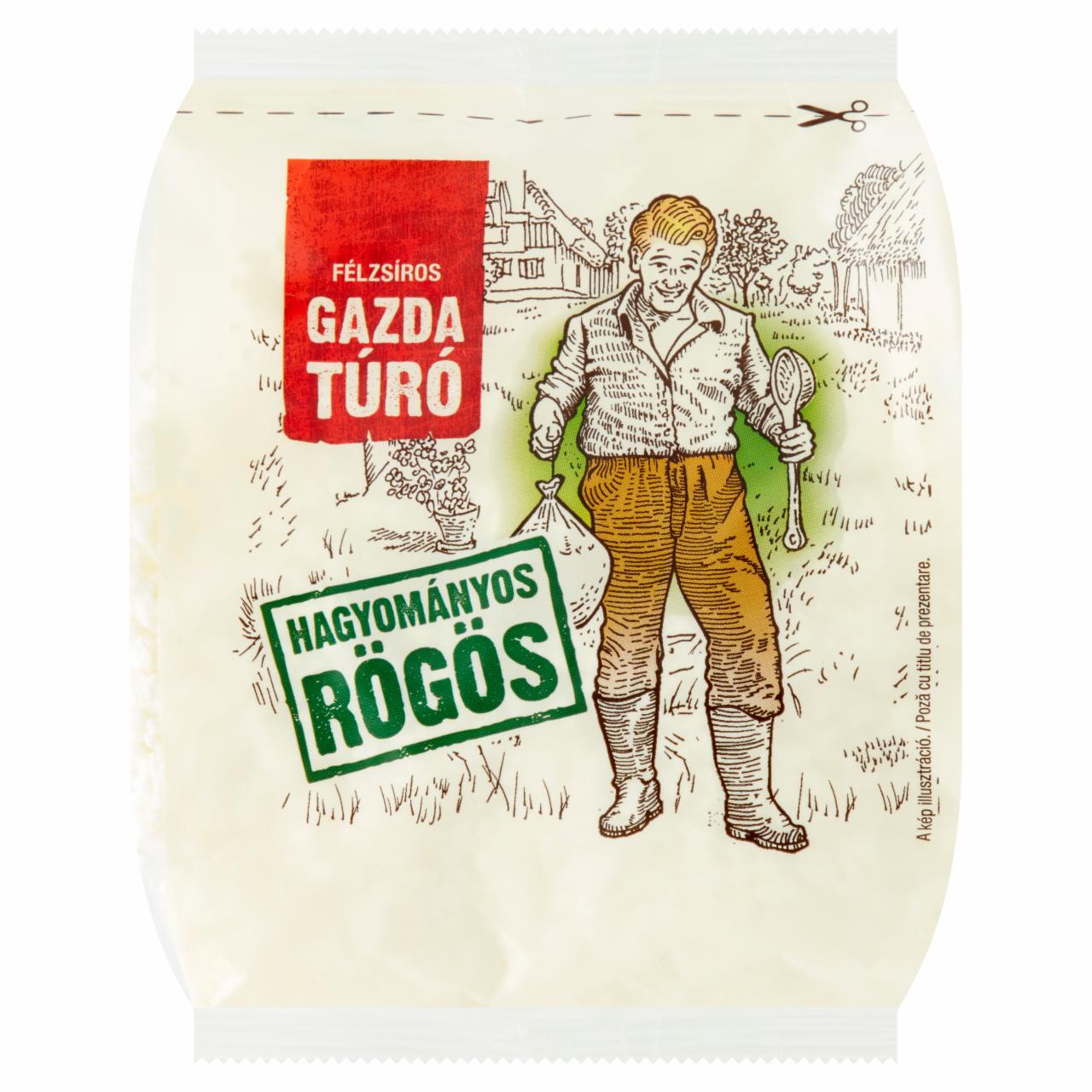 Képek - Gazda félzsíros rögös túró 250 g