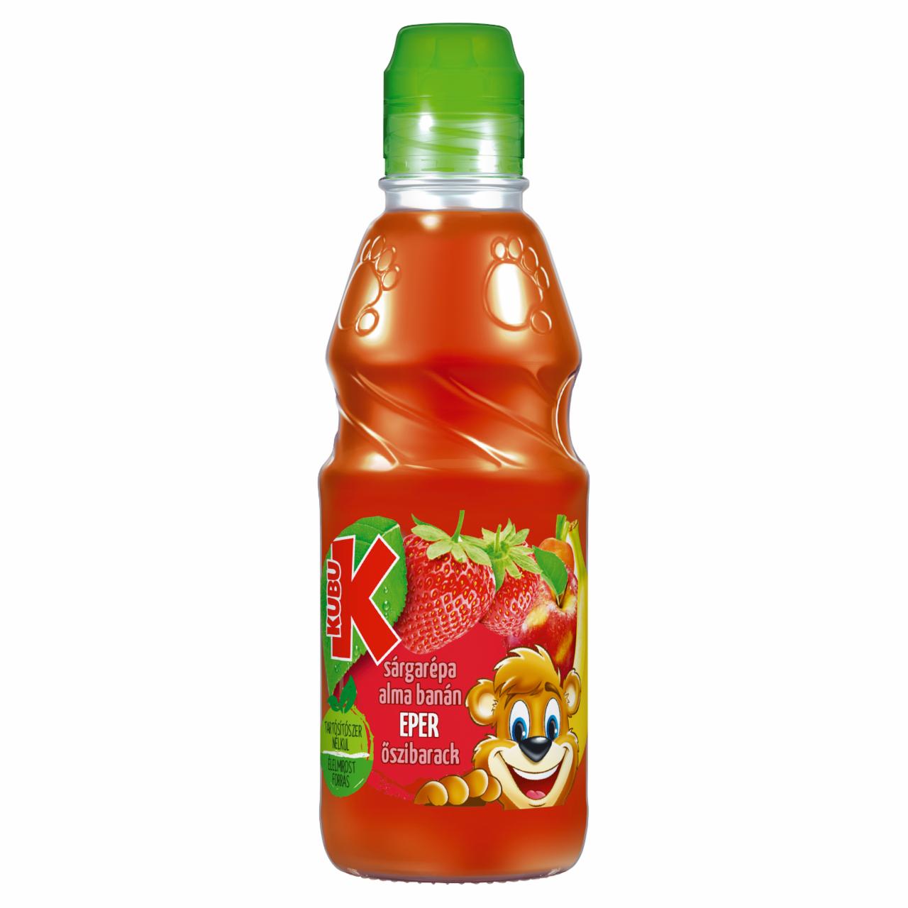 Képek - Kubu sárgarépa-alma-banán-eper-őszibarack ital 300 ml