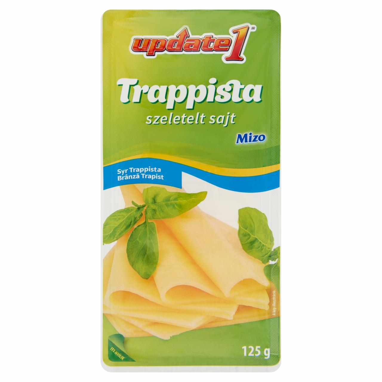 Képek - Mizo Update 1 szeletelt trappista sajt 125 g