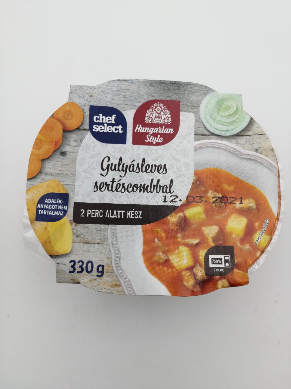 Képek - Magyaros levesek gulyásleves sertéscombbal Chef select