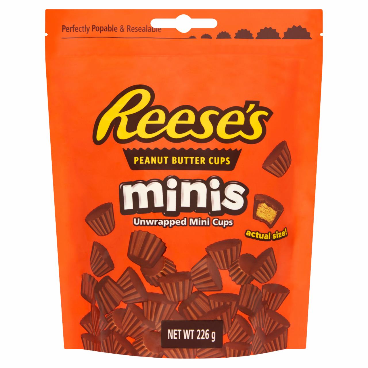 Képek - Reese's mini földimogyoró krémmel töltött tejcsokoládé kosárkák 226 g