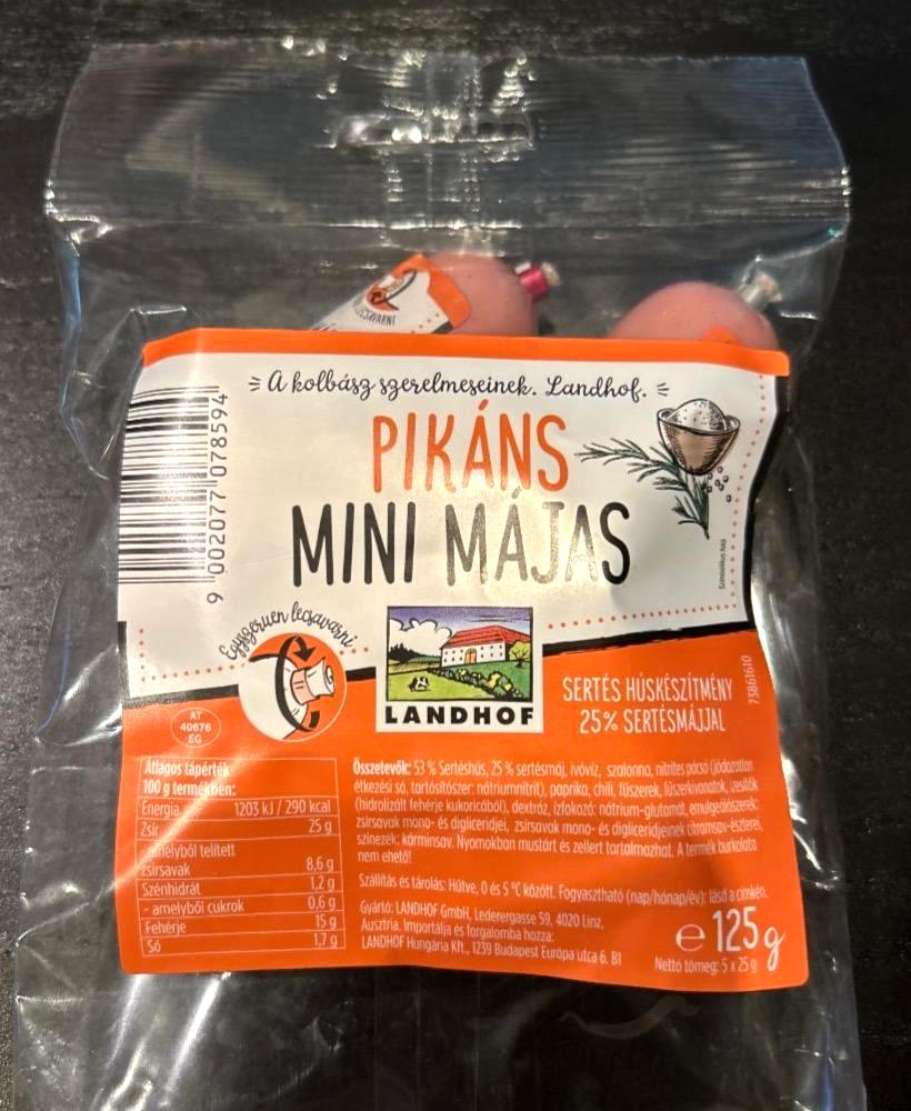 Képek - Pikáns mini májas Landhof