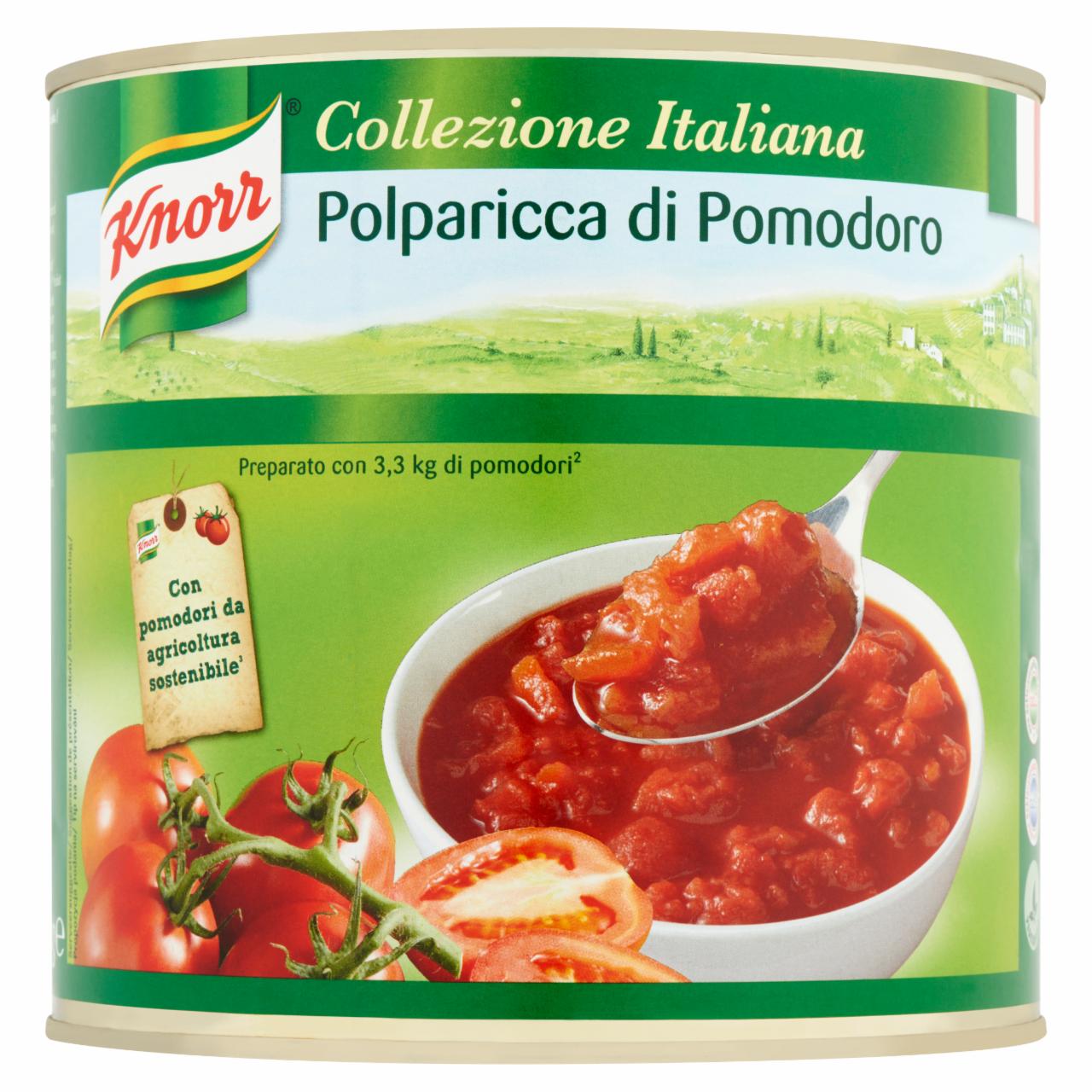 Képek - Knorr Polparicca di Pomodoro hámozott, kockázott paradicsom 2,55 kg