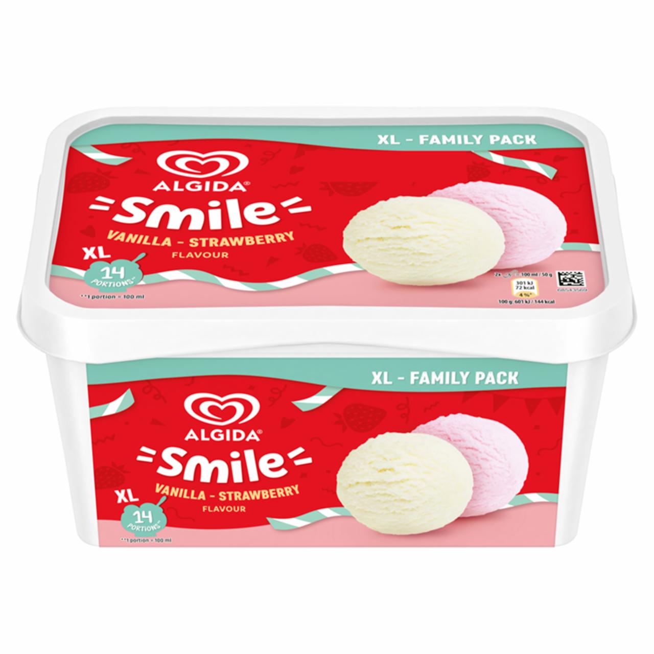 Képek - Algida Smile jégkrém Vanília-Eper ízű 1400 ml