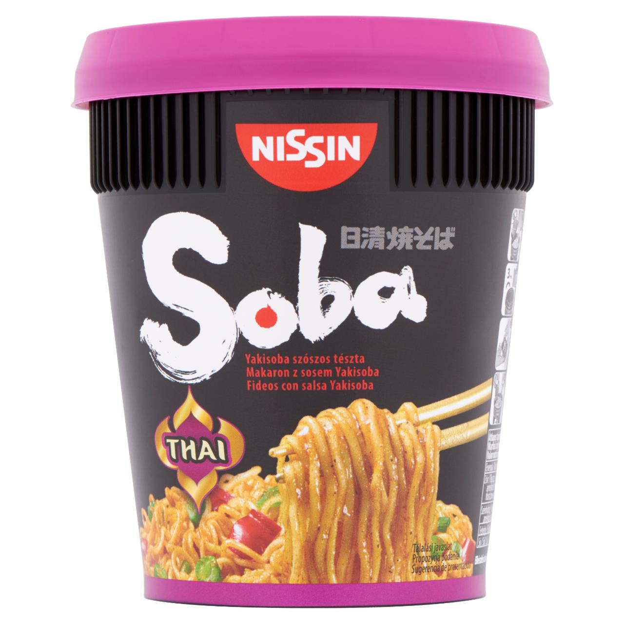 Képek - Nissin Soba Thai jellegű szószos tészta 87 g