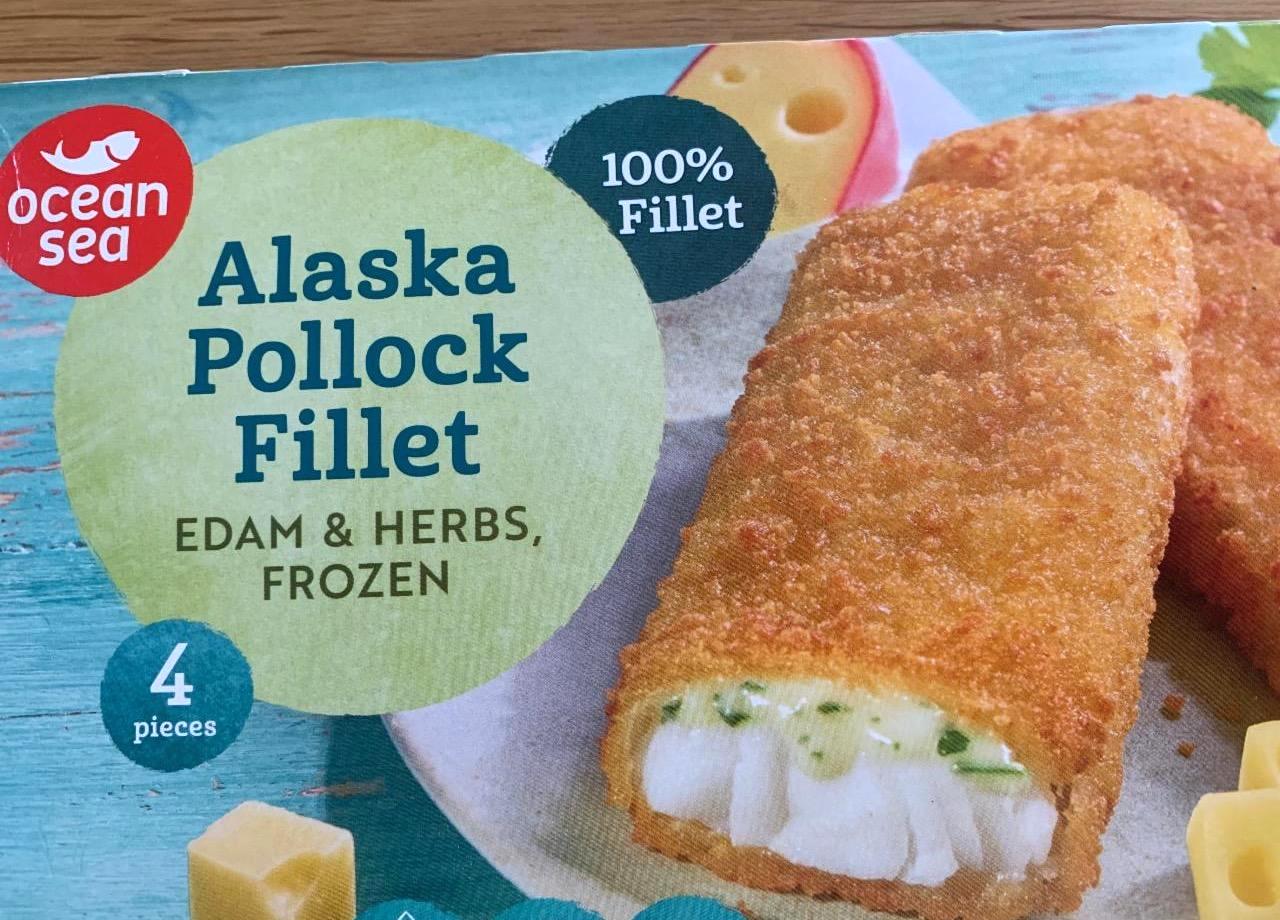 Képek - Alaszkai tőkehalfilé sajtos-zöldfűszeres töltelékkel Ocean sea
