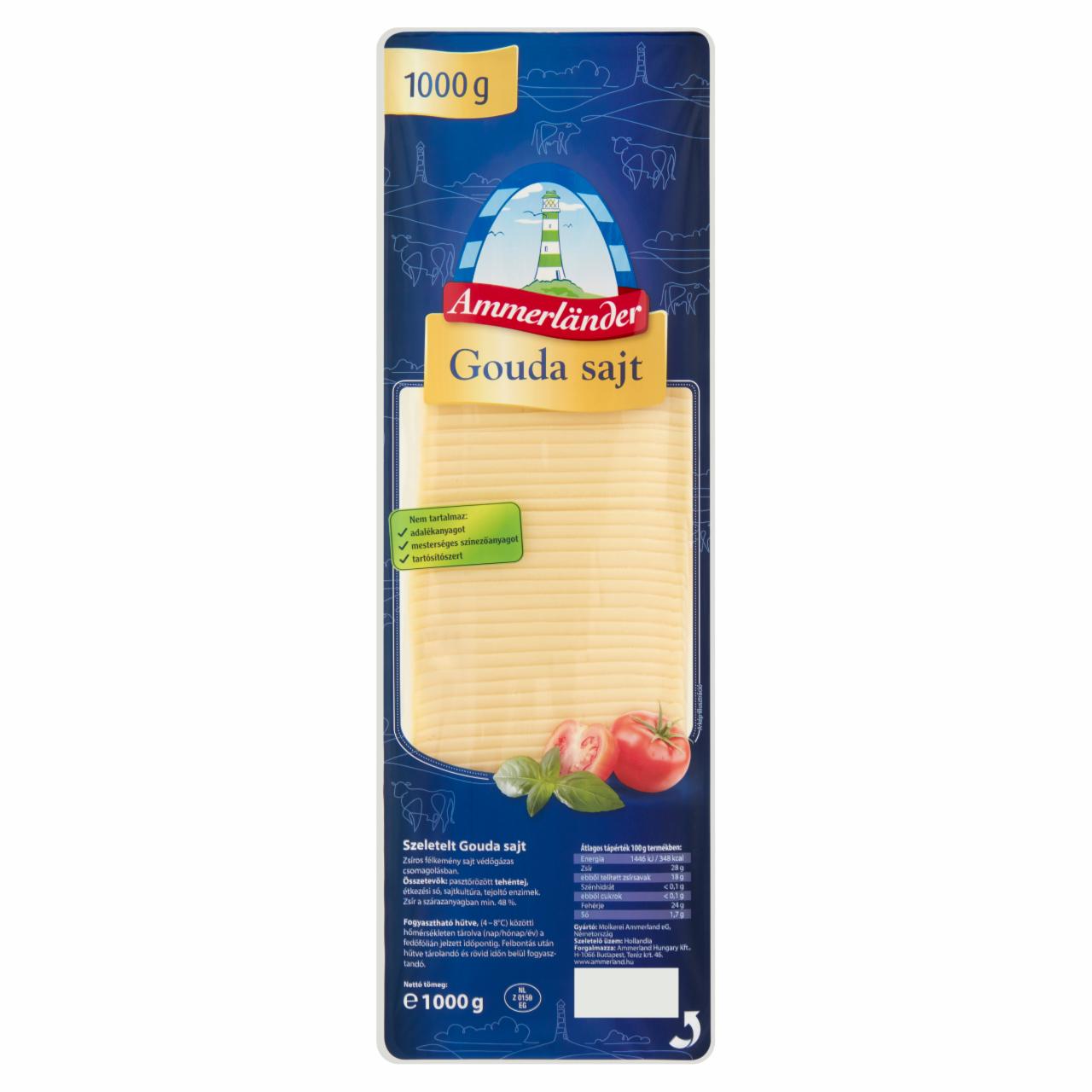 Képek - Ammerländer szeletelt gouda sajt 1000 g