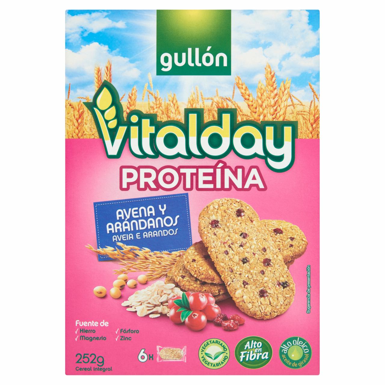 Képek - Gullón Vitalday proteines keksz zabbal és áfonyával 252 g