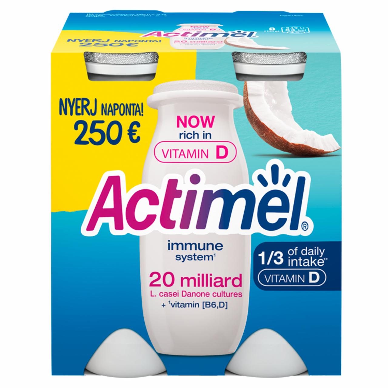 Képek - Danone Actimel kókuszízű joghurtital 4 x 100 g (400 g)