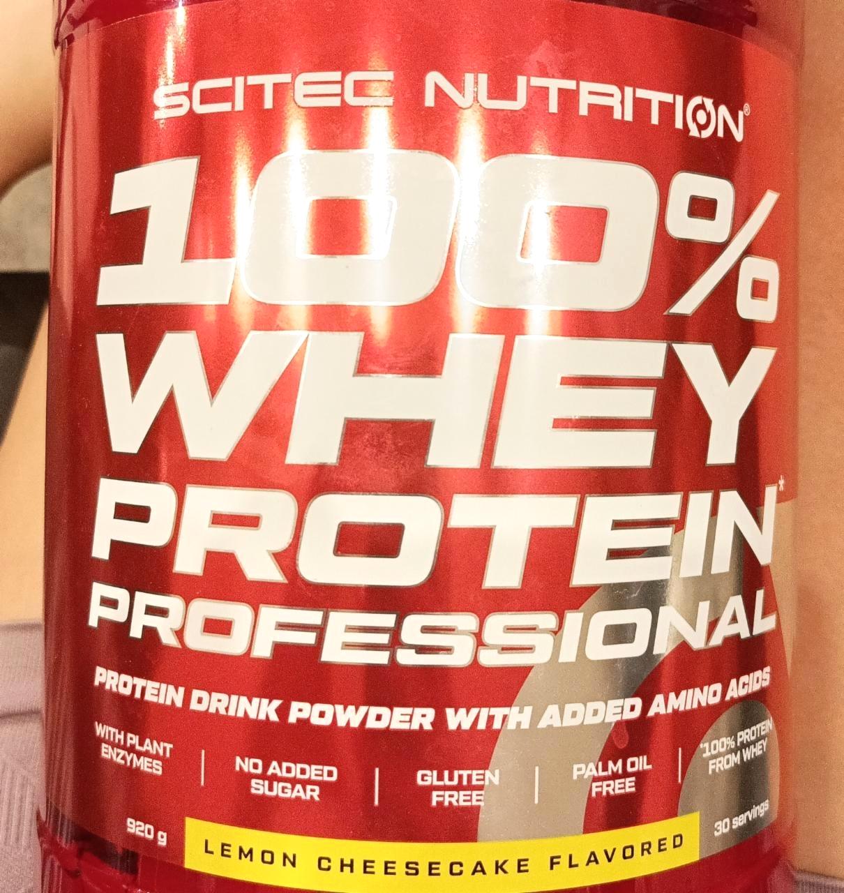 Képek - 100% Whey Protein Lemon Cheesecake Scitec Nutrition