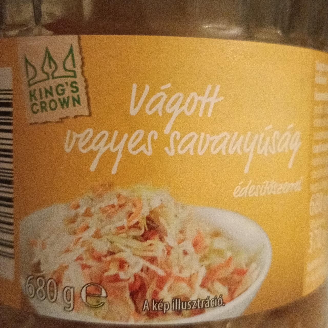 Képek - Vágott vegyes savanyúság édesítőszerrel King's Crown