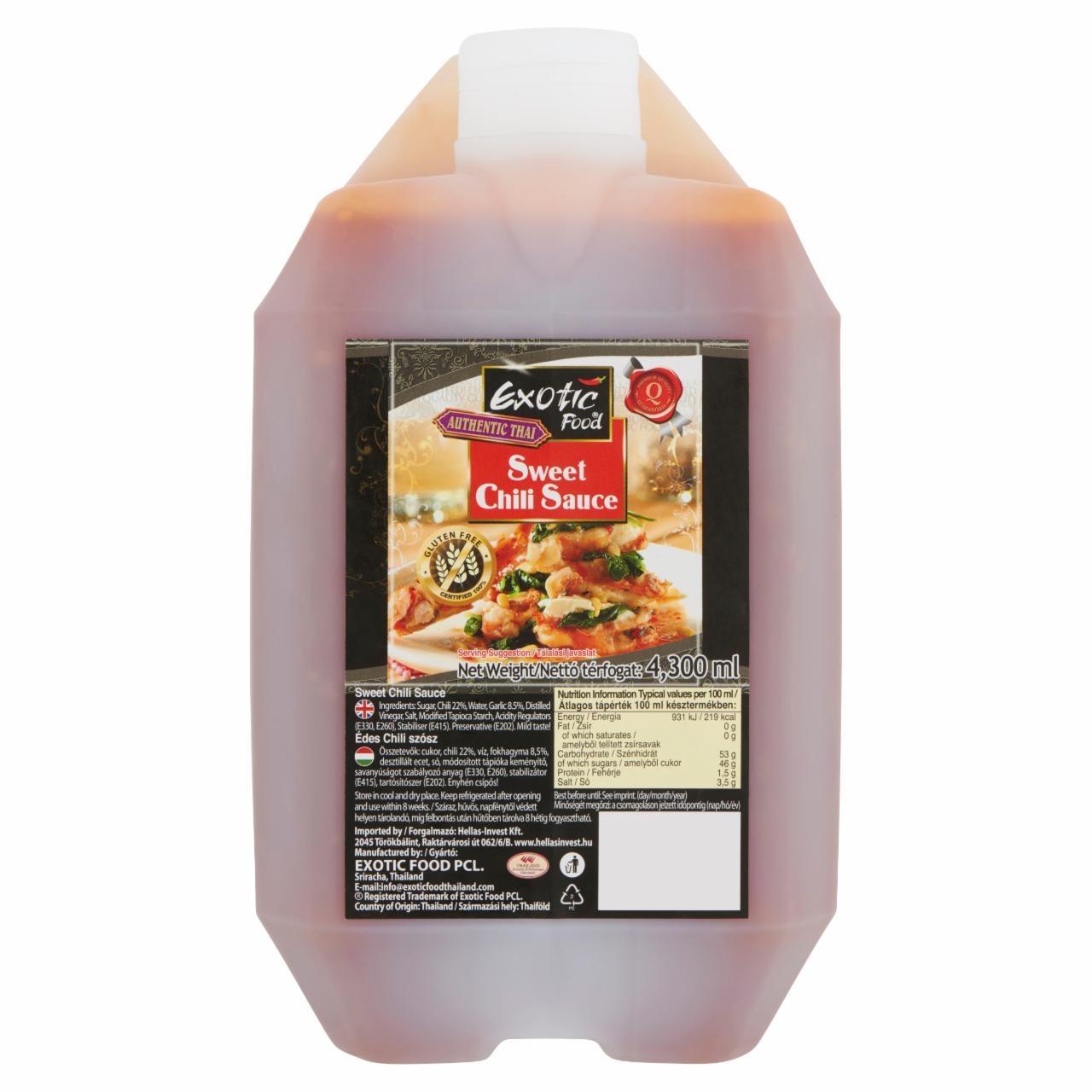 Képek - Exotic Food édes chili szósz 4,3 l