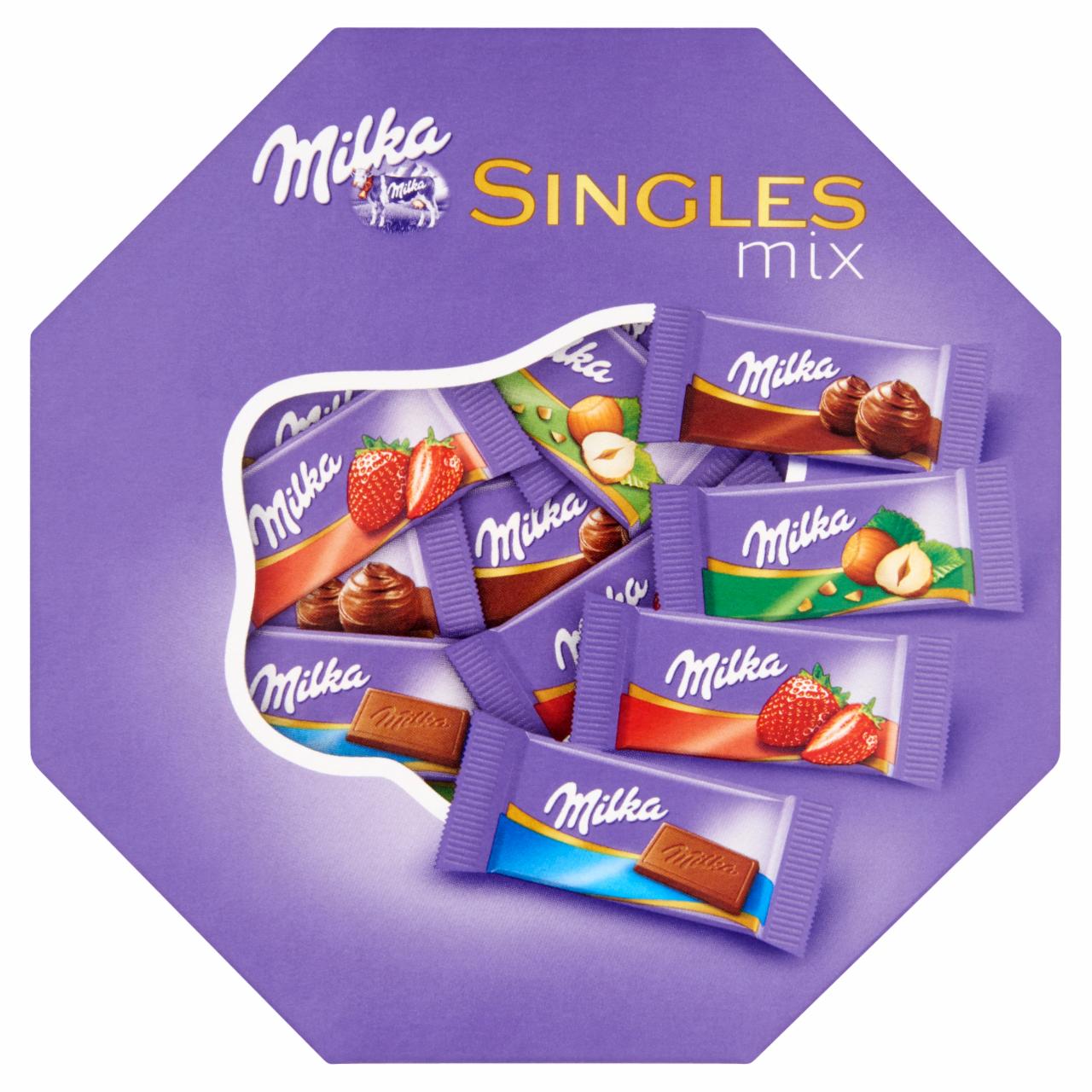 Képek - Milka Singles Mix alpesi tejcsokoládé válogatás 138 g