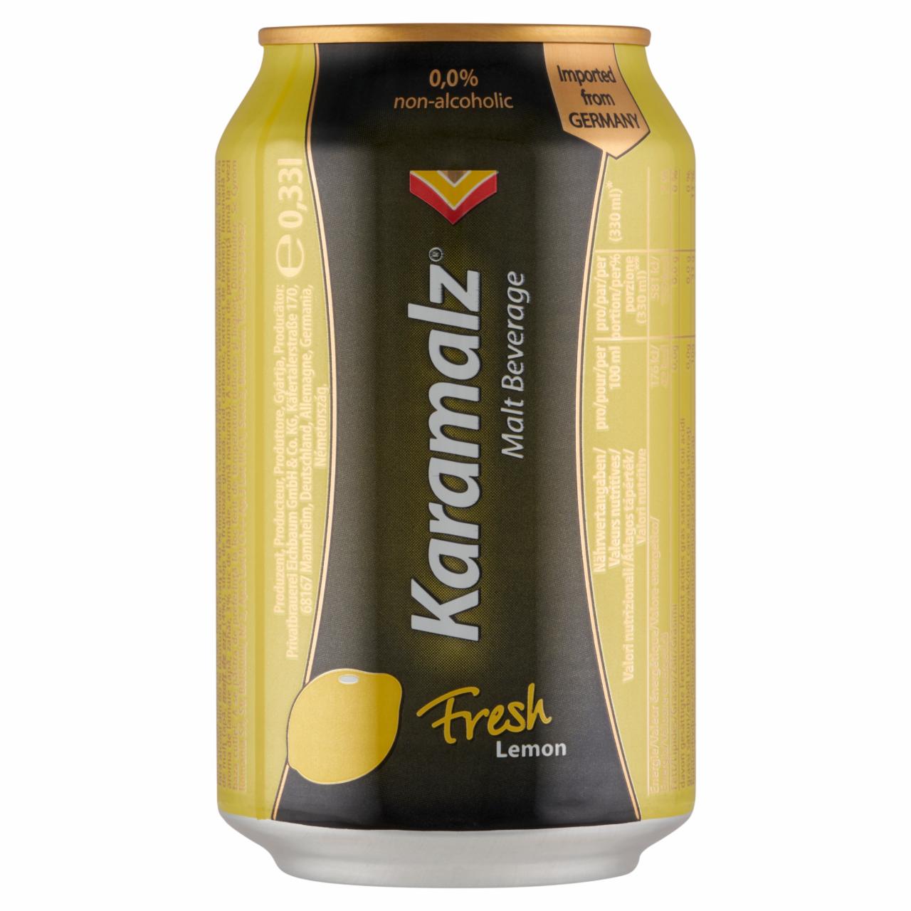 Képek - Karamalz alkoholmentes italkeverék malátaitalból és citrom ízű limonádéból 0,33 l
