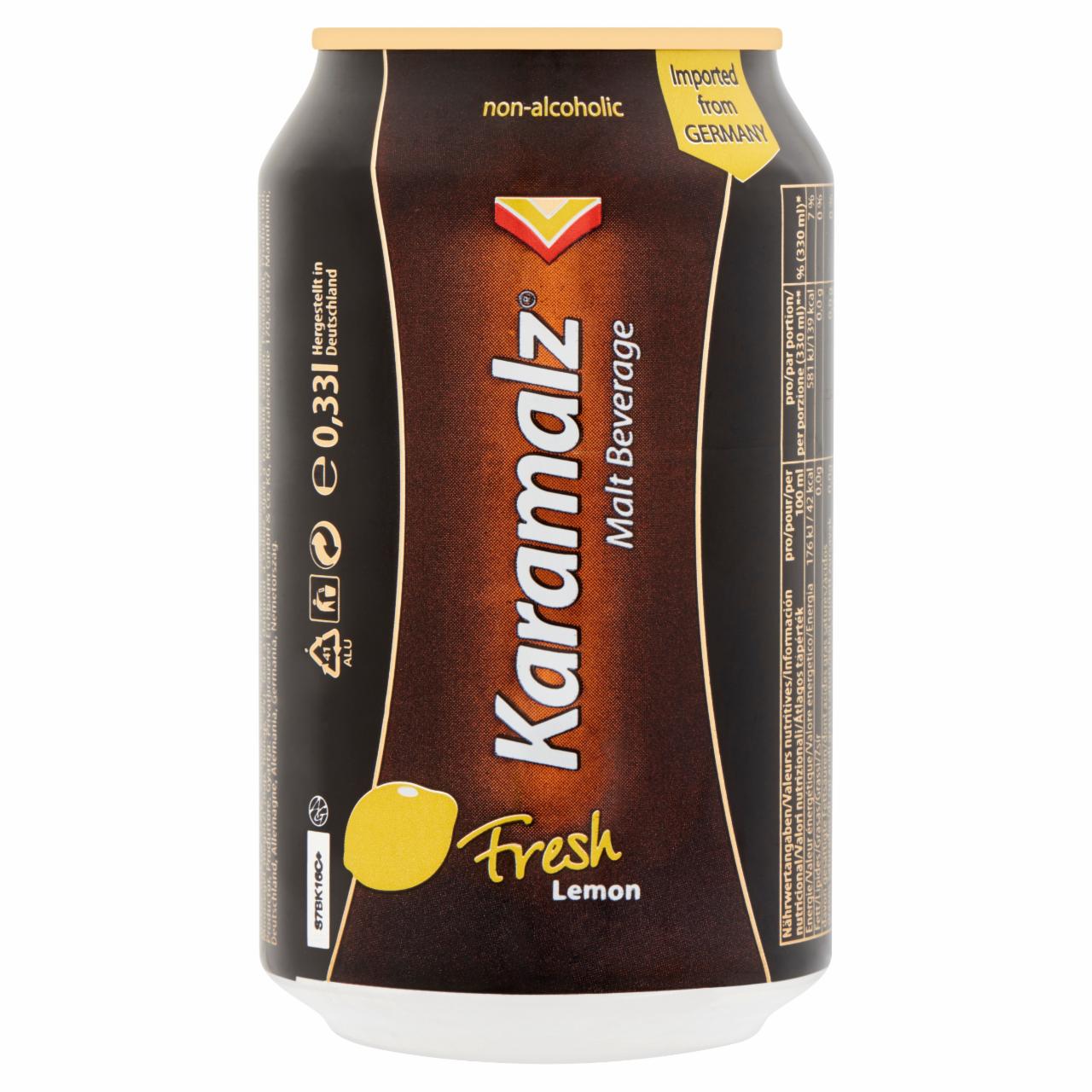 Képek - Karamalz alkoholmentes italkeverék malátaitalból és citrom ízű limonádéból 0,33 l