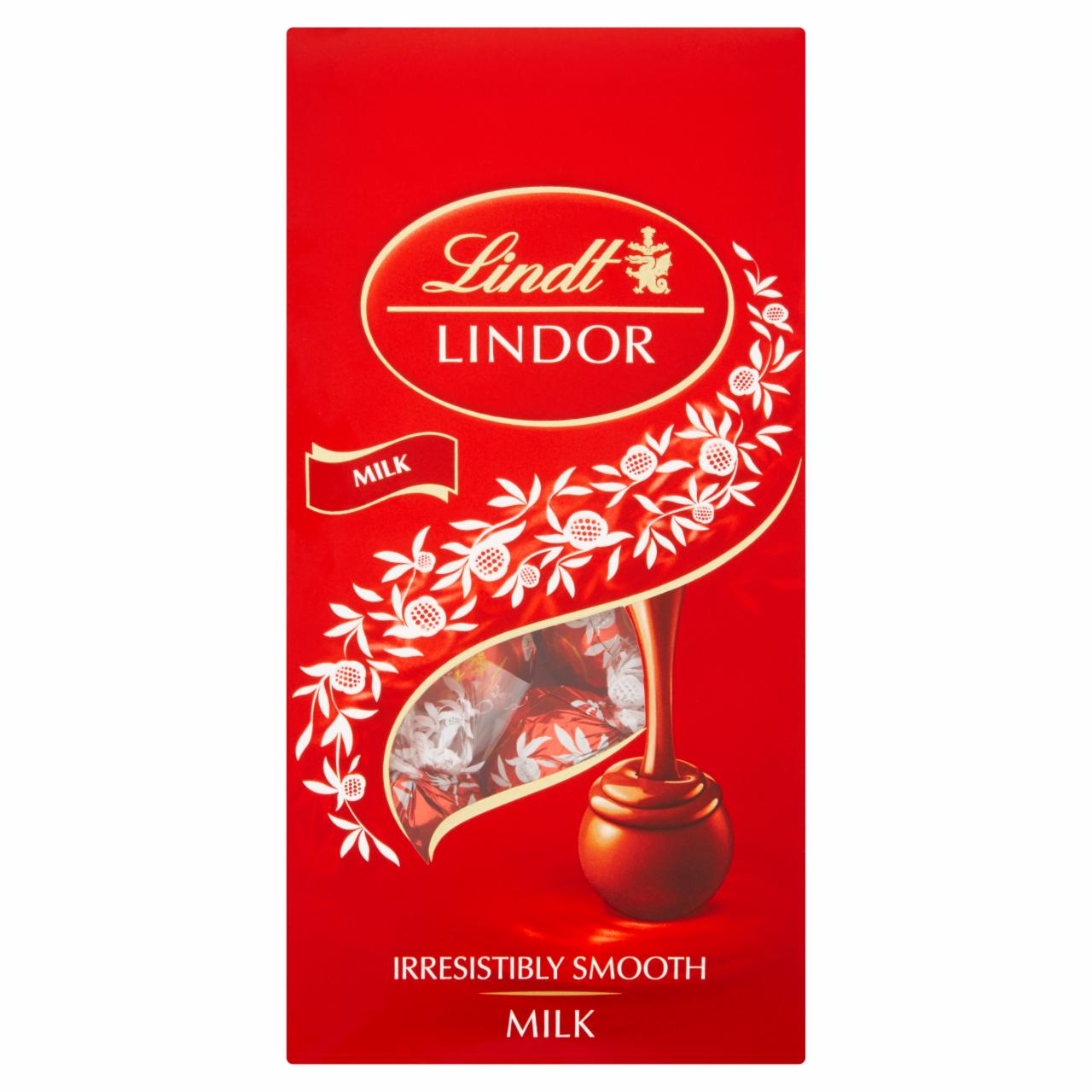 Képek - Lindt Lindor tejcsokoládé praliné finom krémes töltelékkel 100 g