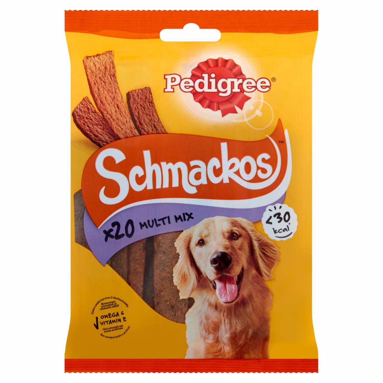 Képek - Pedigree Schmackos Multi Mix marha-bárány-baromfi állateledel felnőtt kutyák számára 20 db 144 g