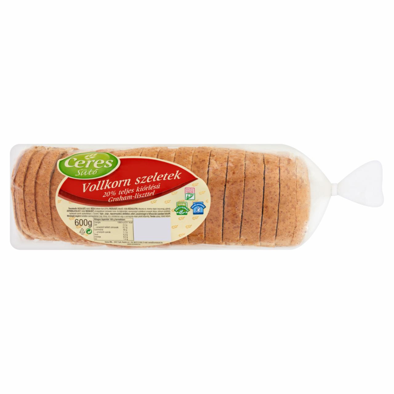 Képek - Ceres Vollkorn szeletek 600 g