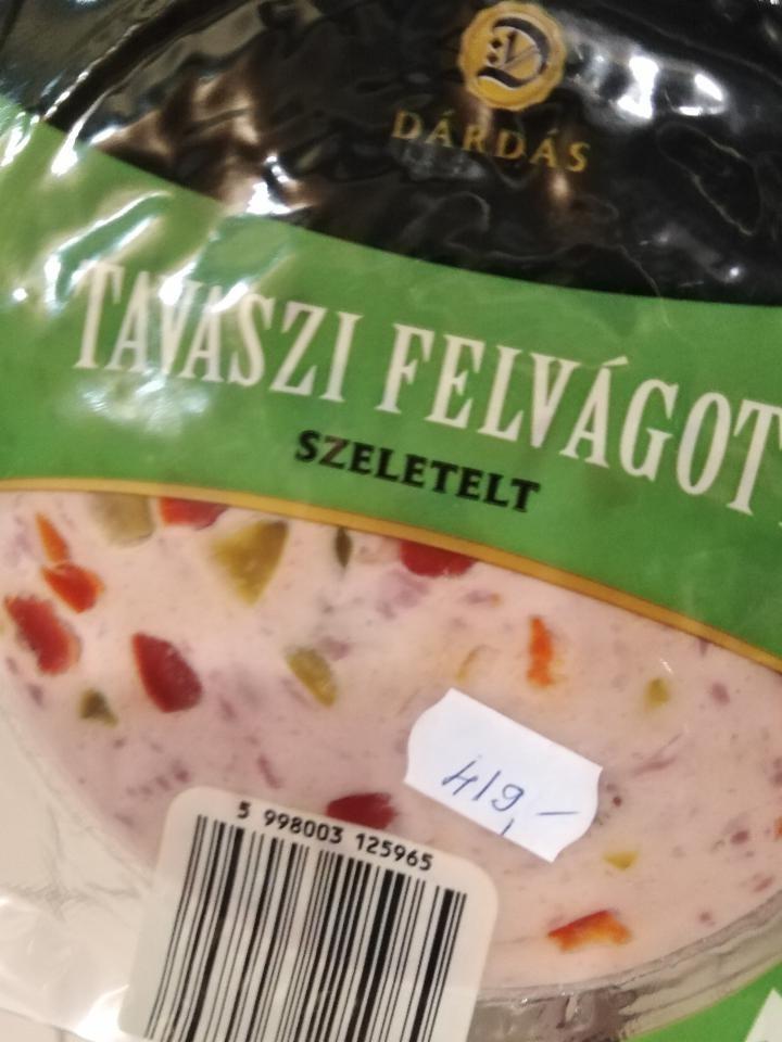 Képek - Tavaszi felvágott szeletelt Dárdás