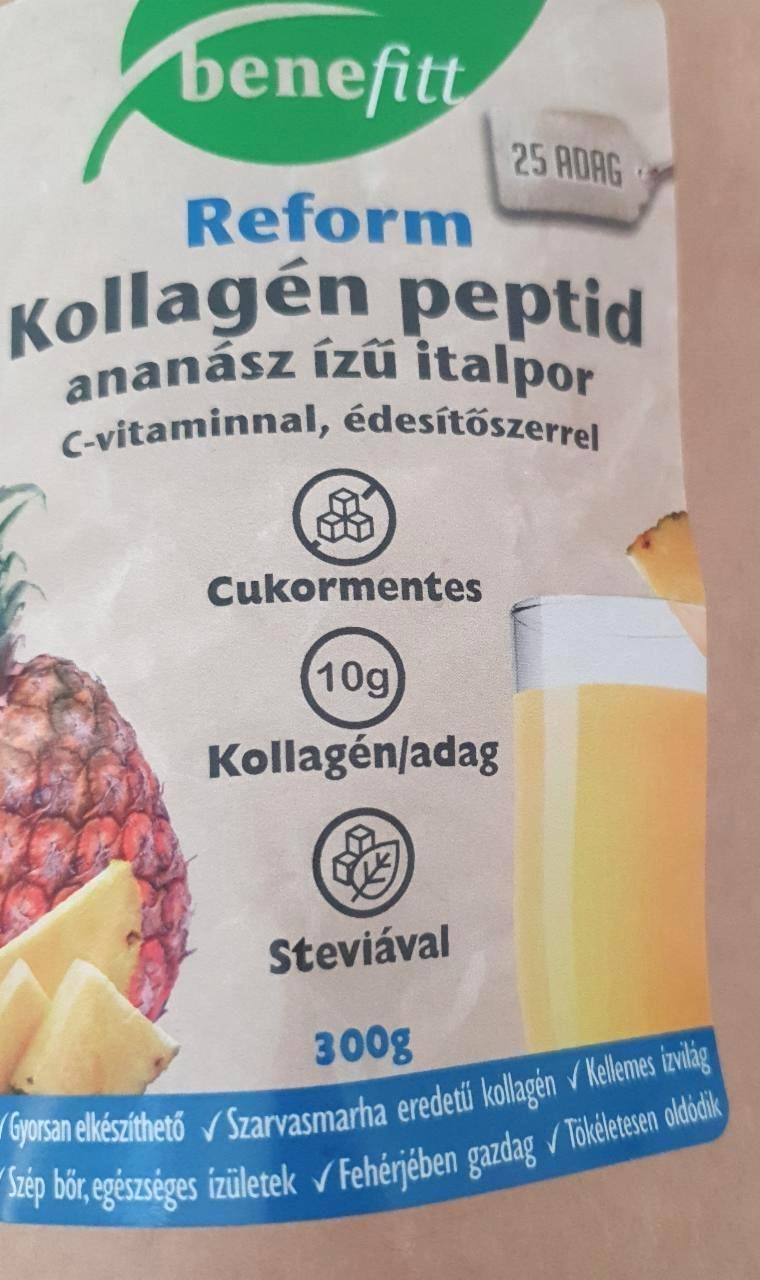 Képek - Reform kollagén peptid ananász ízű italpor Benefitt