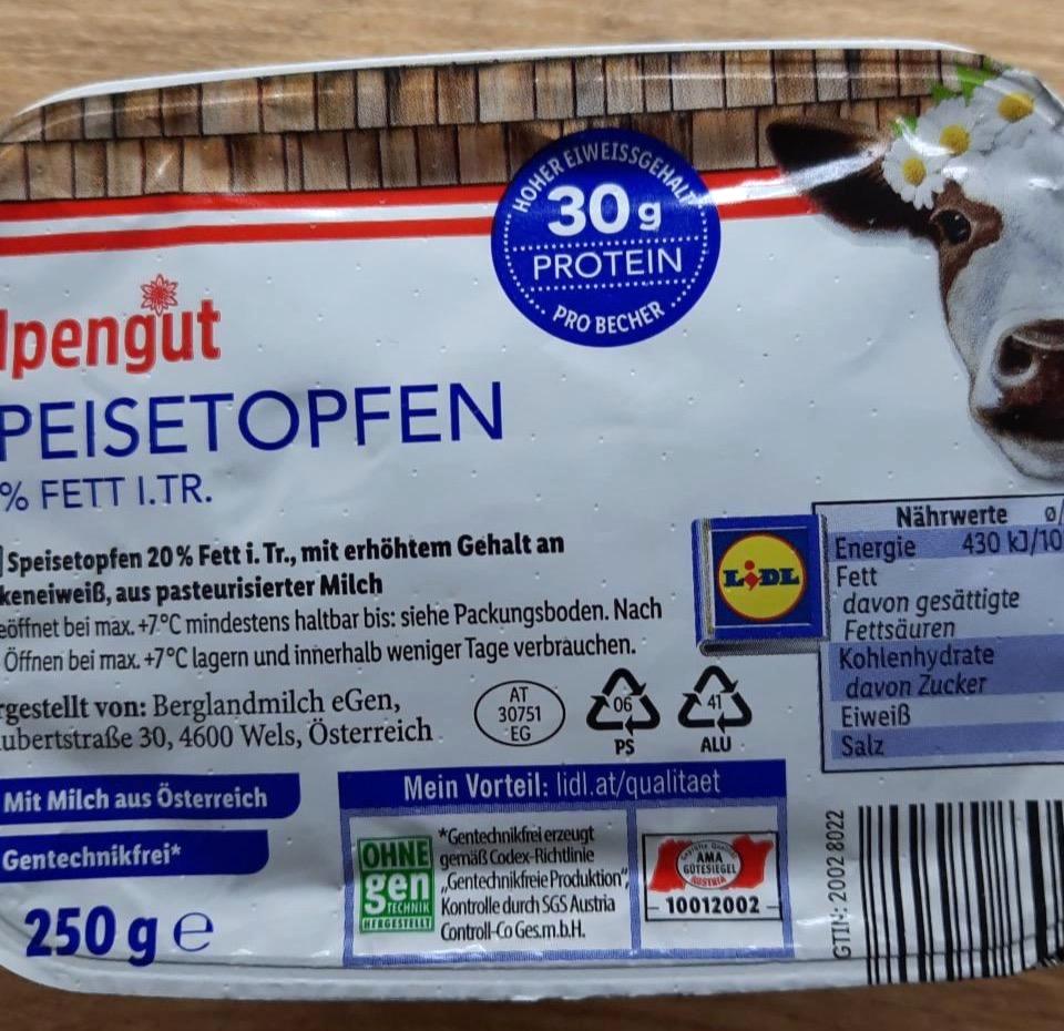 Képek - Túró 20% Alpengut