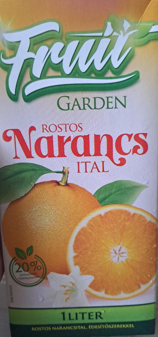 Képek - Fruit Garden rostos narancsital, édesítőszerekkel 1 l