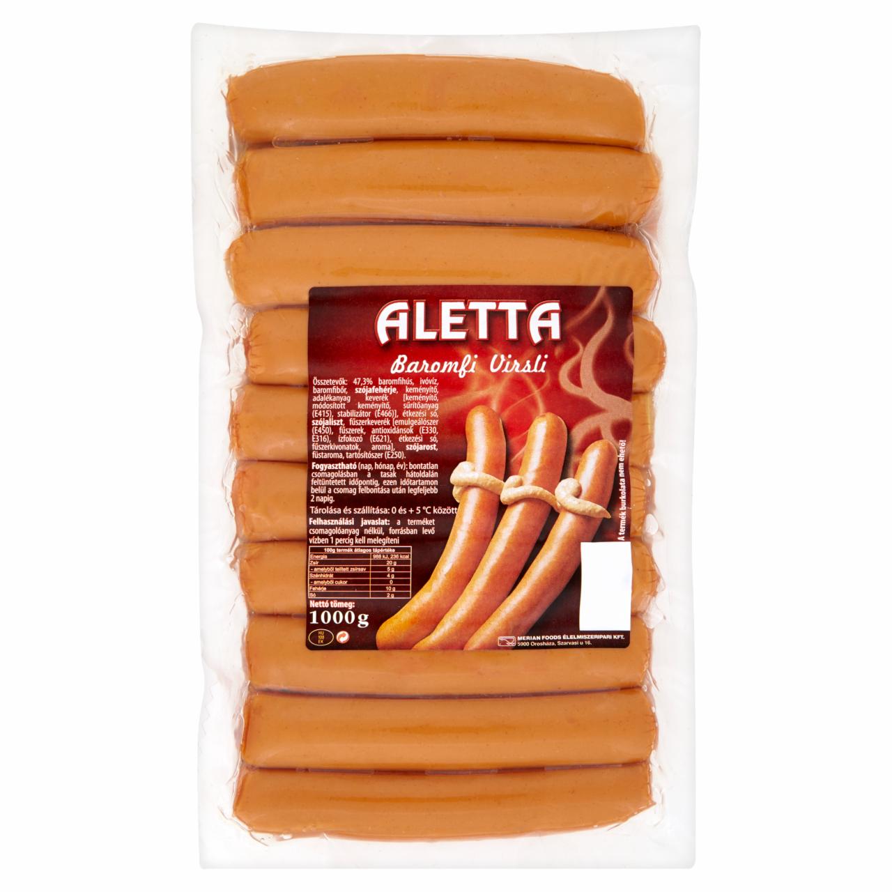 Képek - Aletta baromfi virsli 1000 g