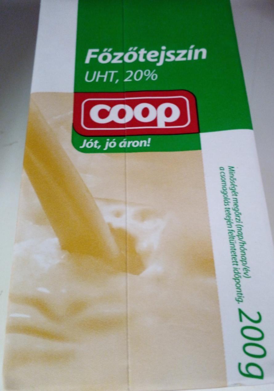 Képek - Főzőtejszín UHT 20% Coop