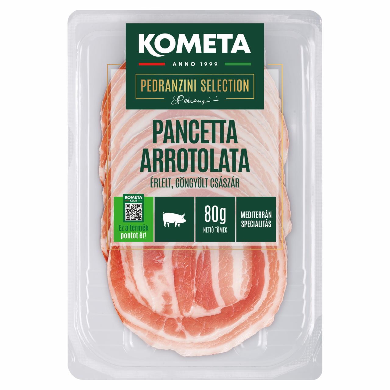 Képek - Kometa Pancetta Arrotolata szeletelt, érlelt göngyölt császár 80 g