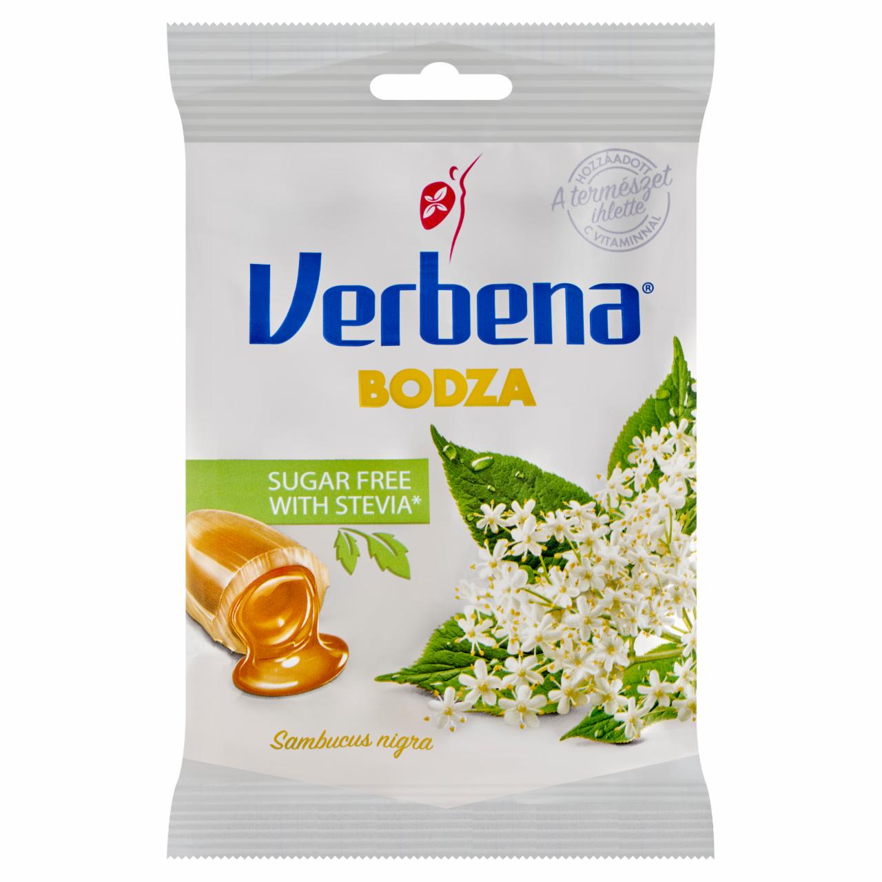Képek - Verbena töltött keménycukorka édesítőszerekkel, bodzavirág kivonattal és C vitaminnal 60 g