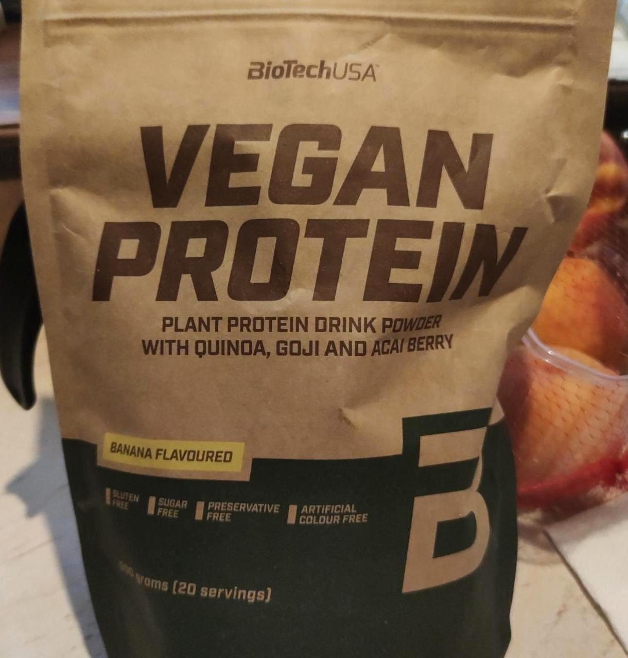 Képek - Vegan protein italpor Banán ízű BioTechUSA